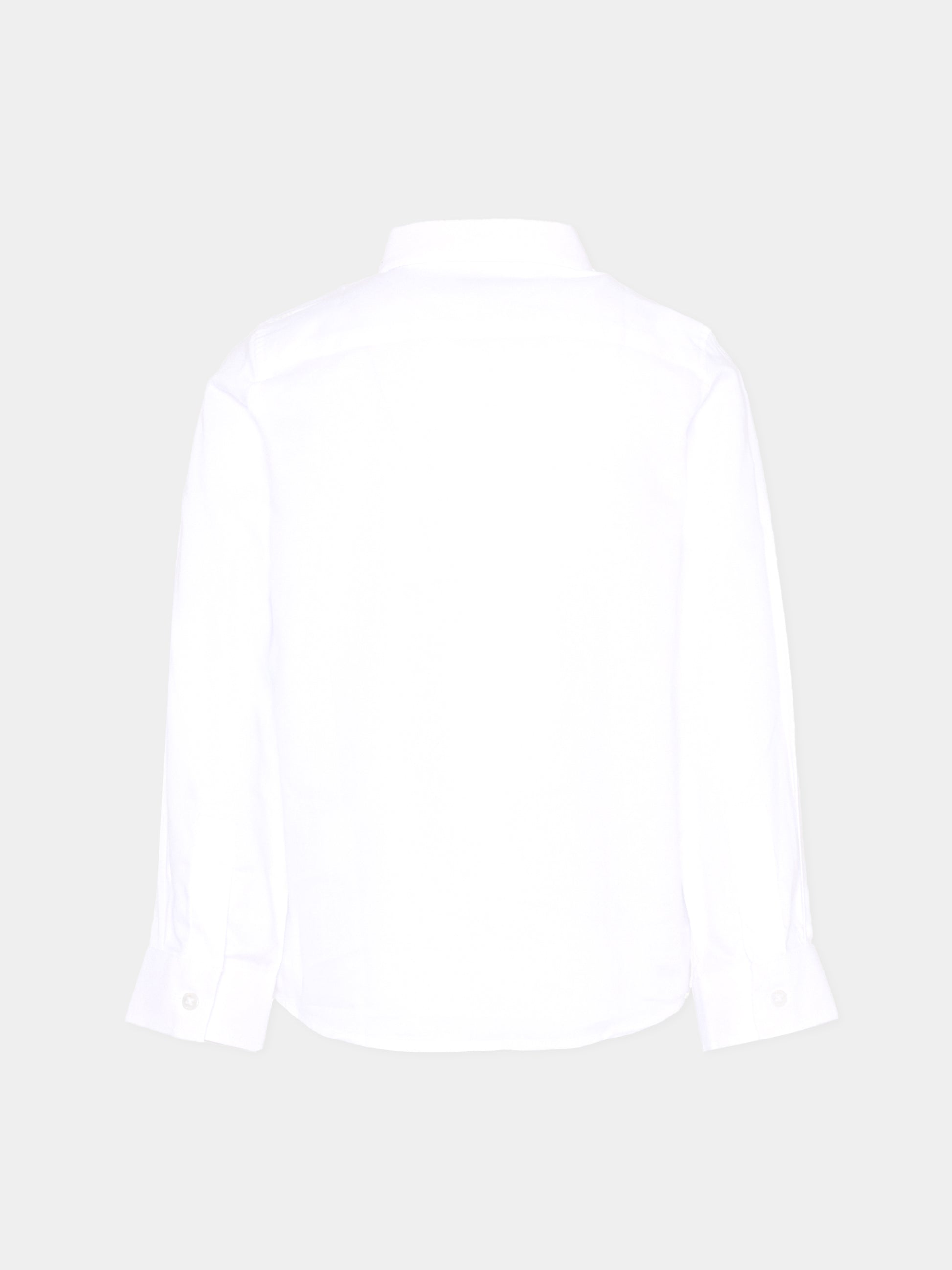 Camicia bianca per bambino con logo,Trussardi Junior,TBA25080CA OFF-WHITE