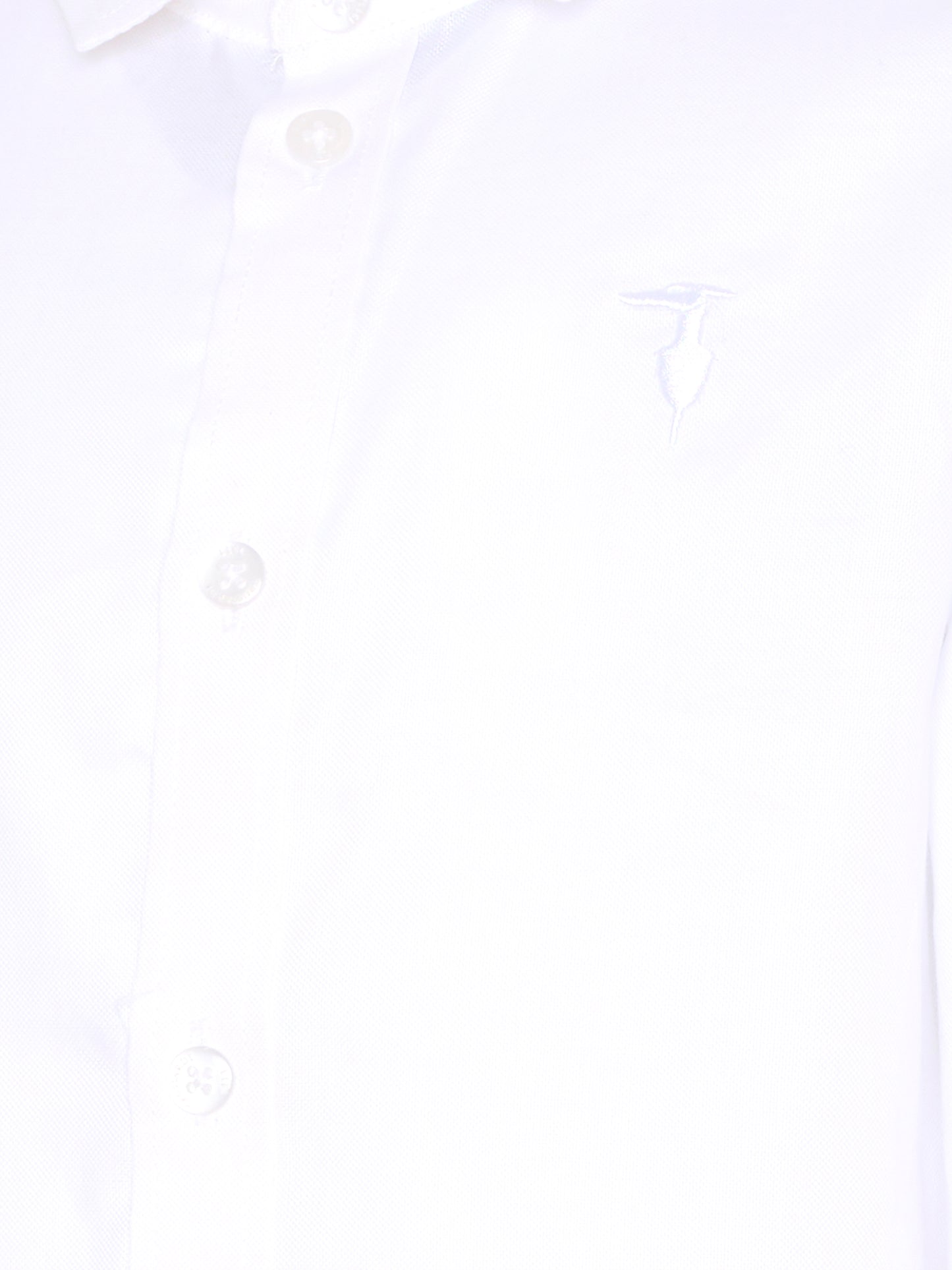 Camicia bianca per bambino con logo,Trussardi Junior,TBA25080CA OFF-WHITE