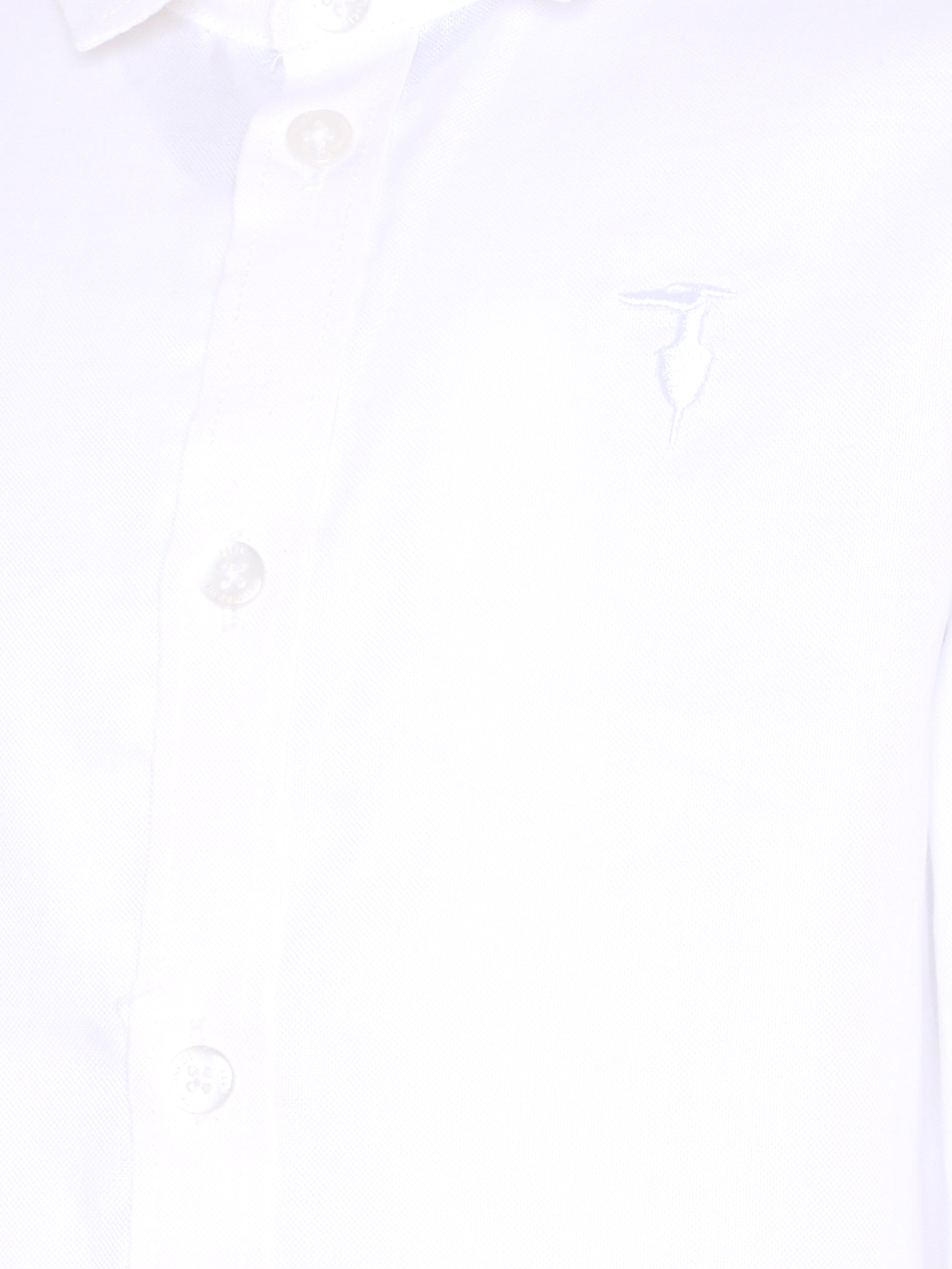 Camicia bianca per bambino con logo,Trussardi Junior,TBA25080CA OFF-WHITE