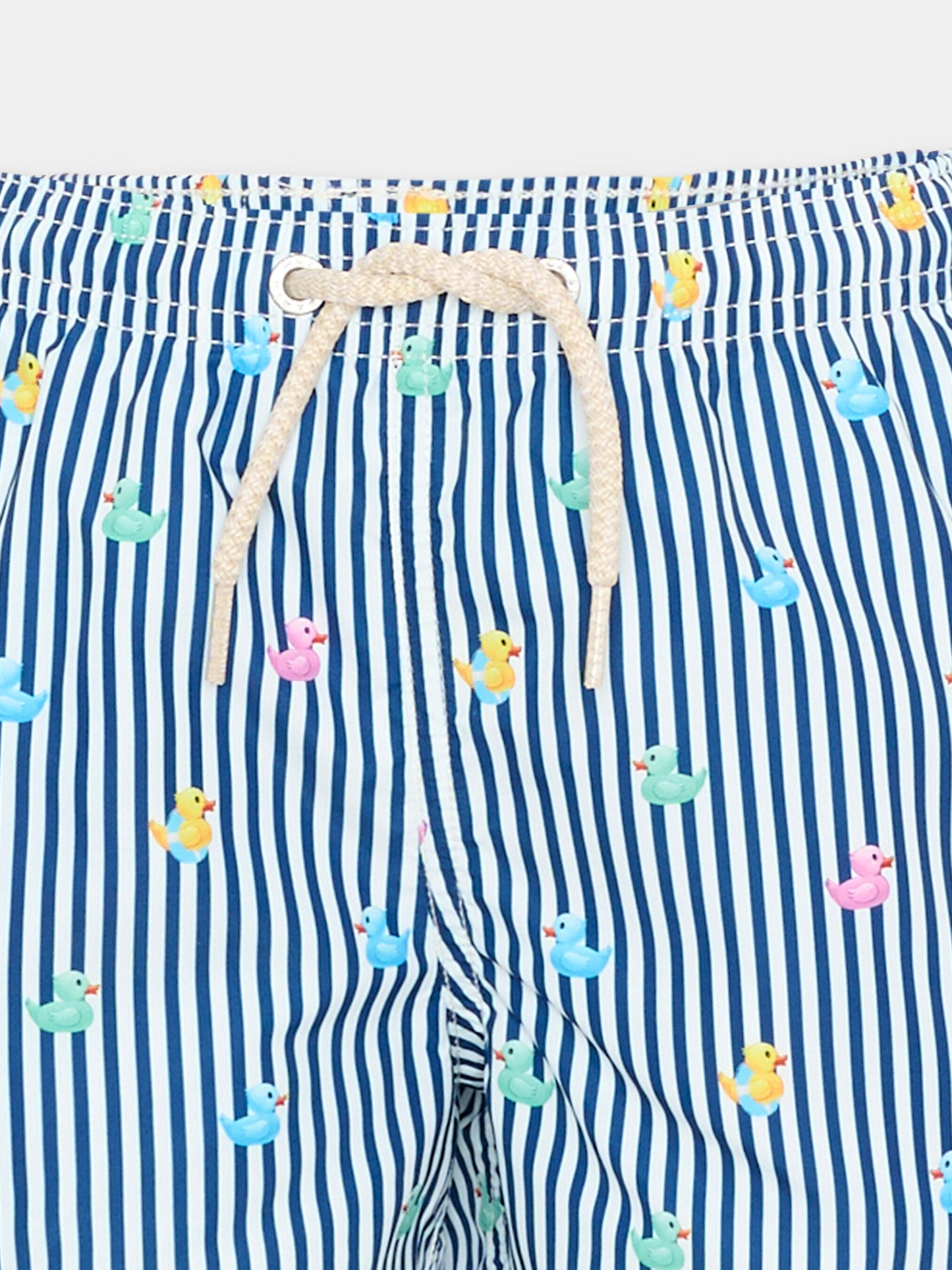 Boxer mare blu Jean Lighting per bambino con paperelle,Mc2 Saint Barth,JEA0004 03290L
