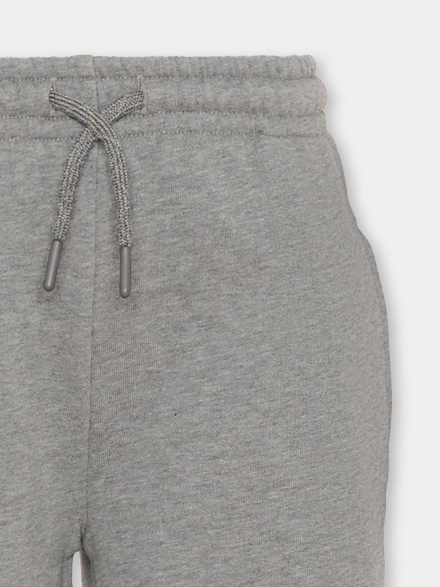 Pantaloni grigi per bambini con logo bianco,Msgm Kids,F5MSJUFP024 104