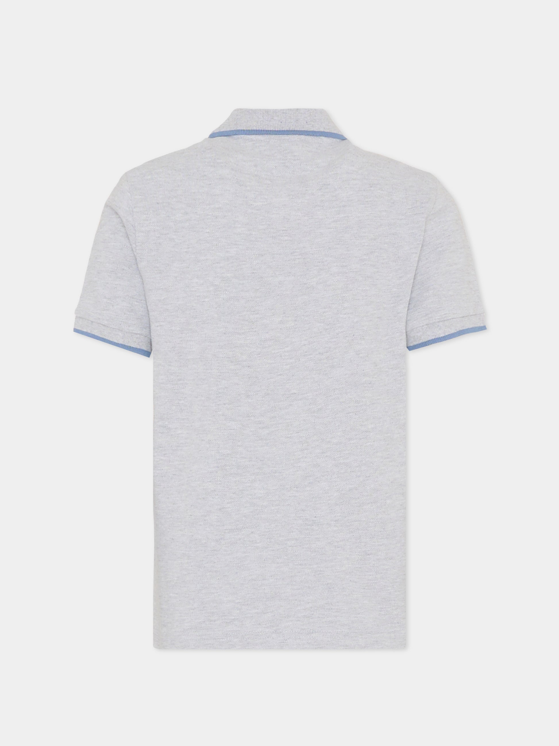 Polo grigia per bambino con logo,Boss,J51163 A32