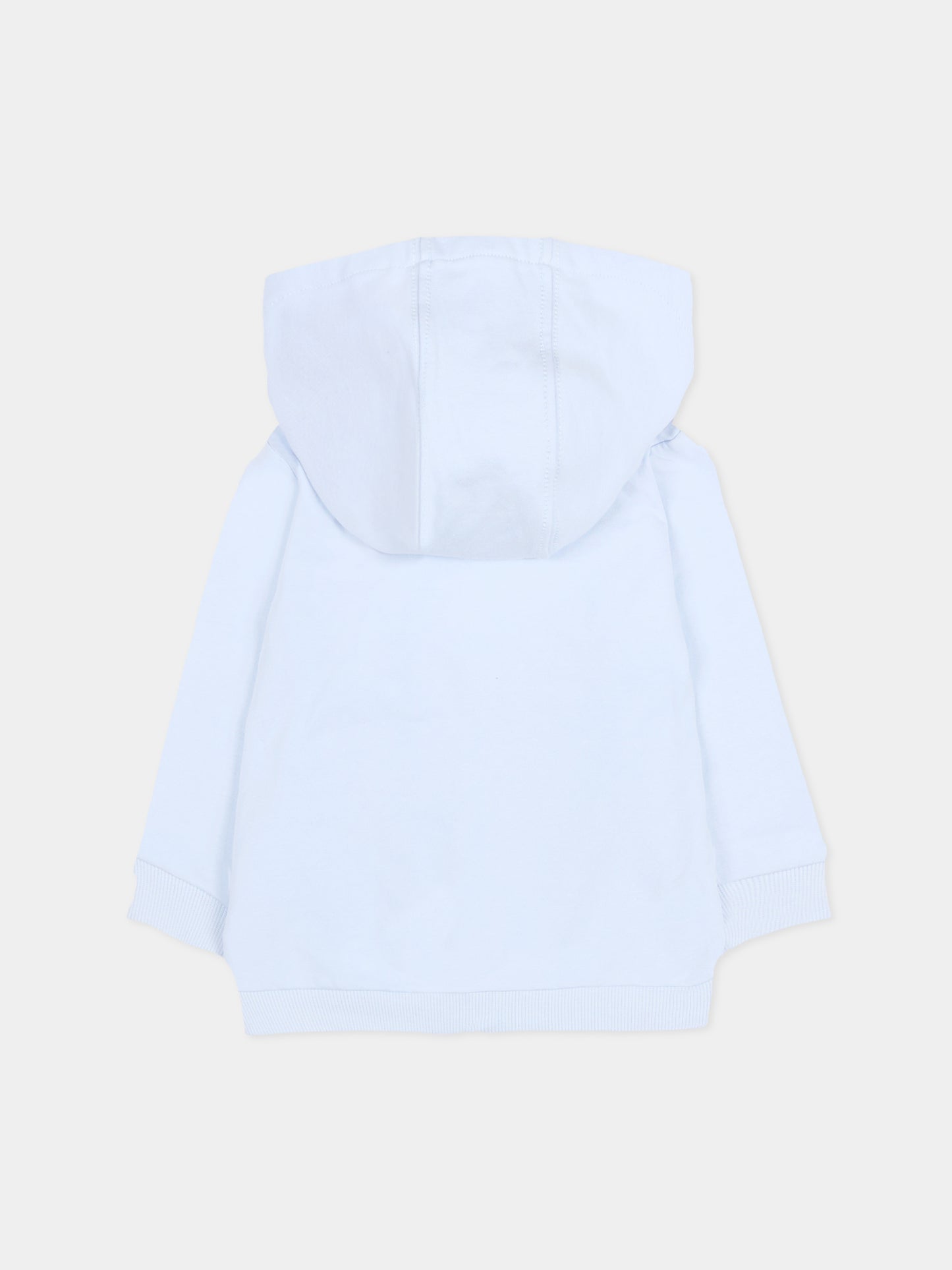 Felpa celeste per neonato con logo,Timberland,T60232 771