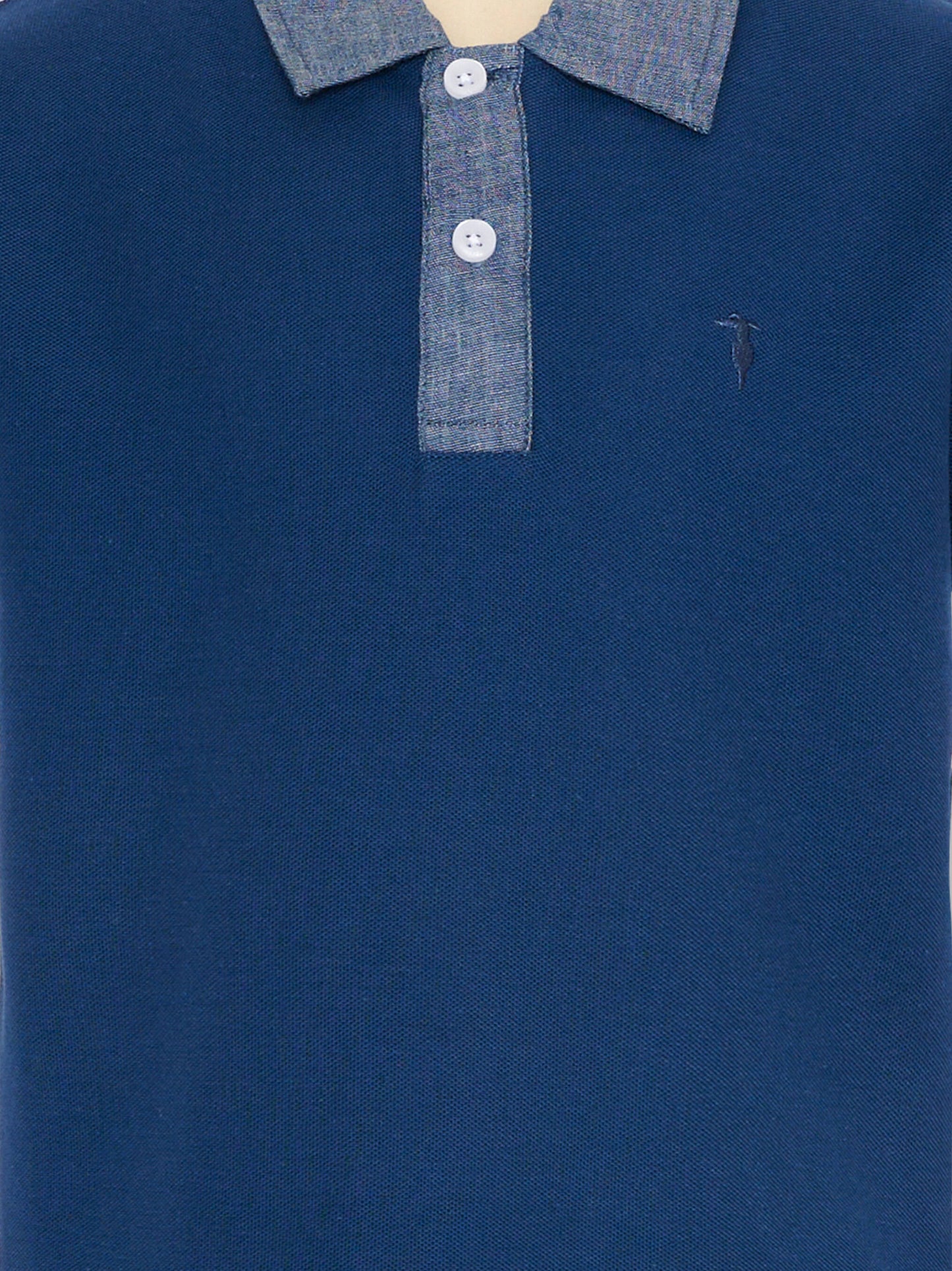 Polo blu per bambino con levriero,Trussardi Junior,TBP26037PO BLUE ESTATE