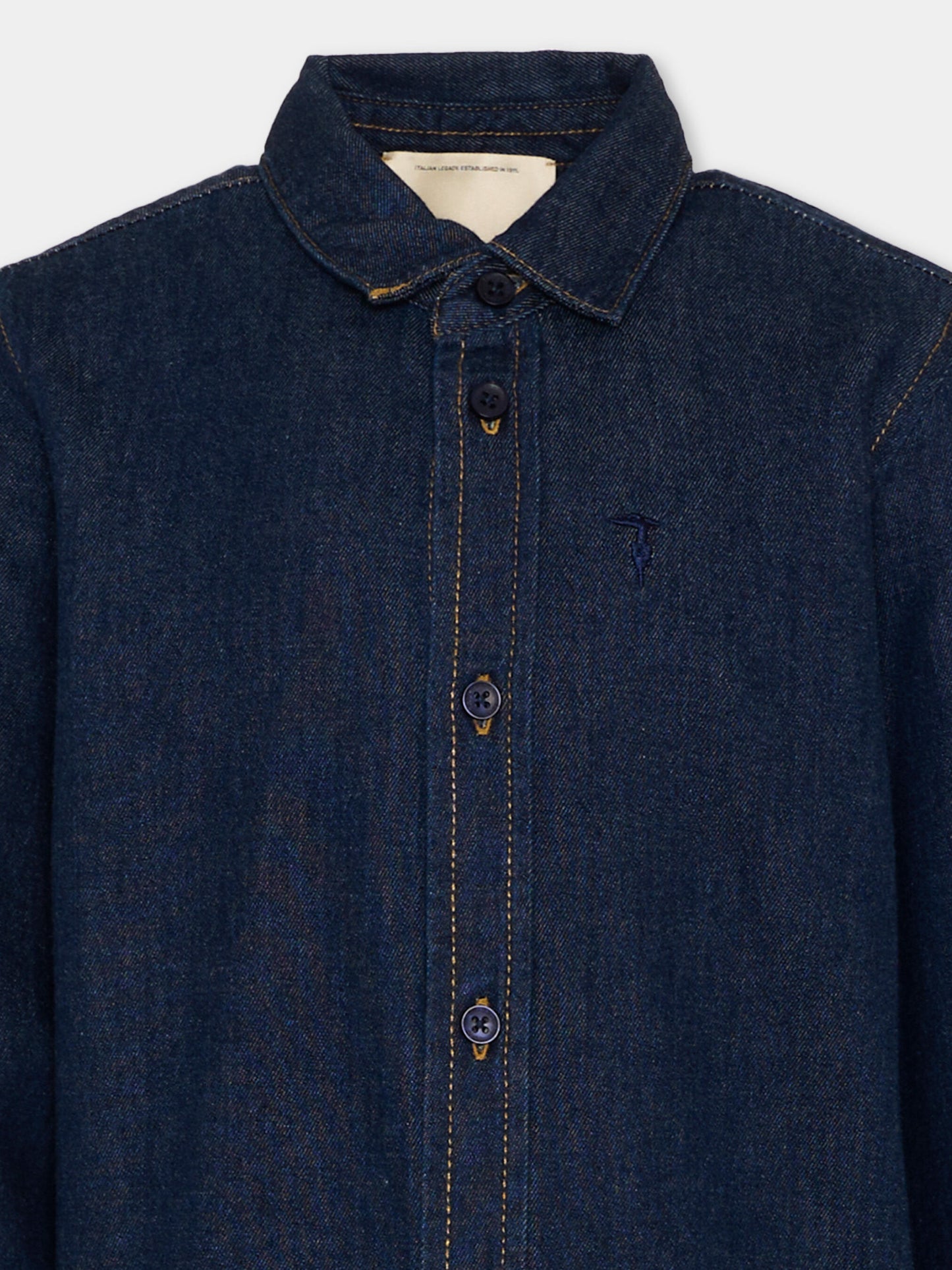 Camicia denim per bambino,Trussardi Junior,TBP26105CA DENIM RAW
