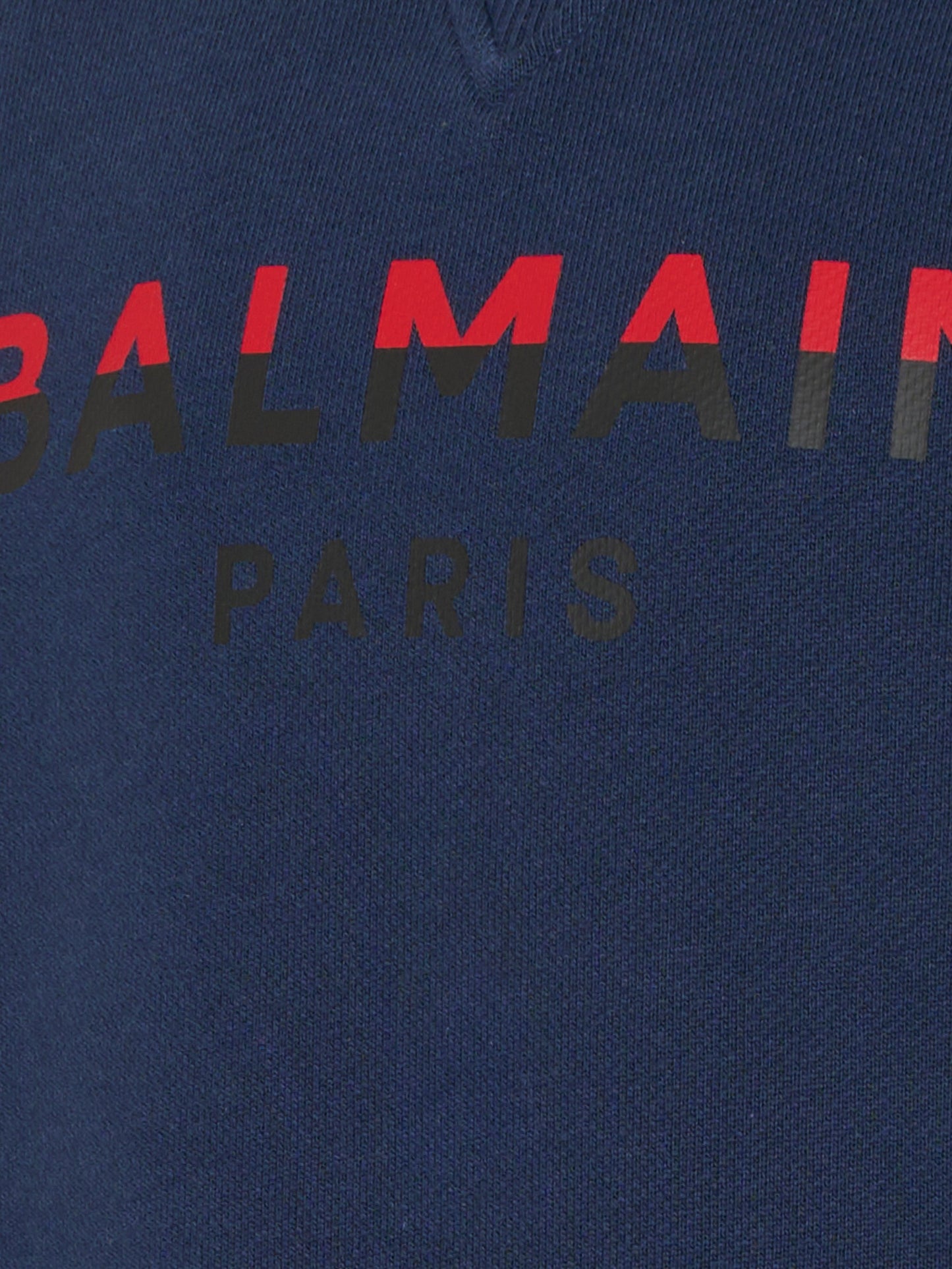 Felpa blu per bambino con logo,Balmain Kids,BU4P30 Z0001 649