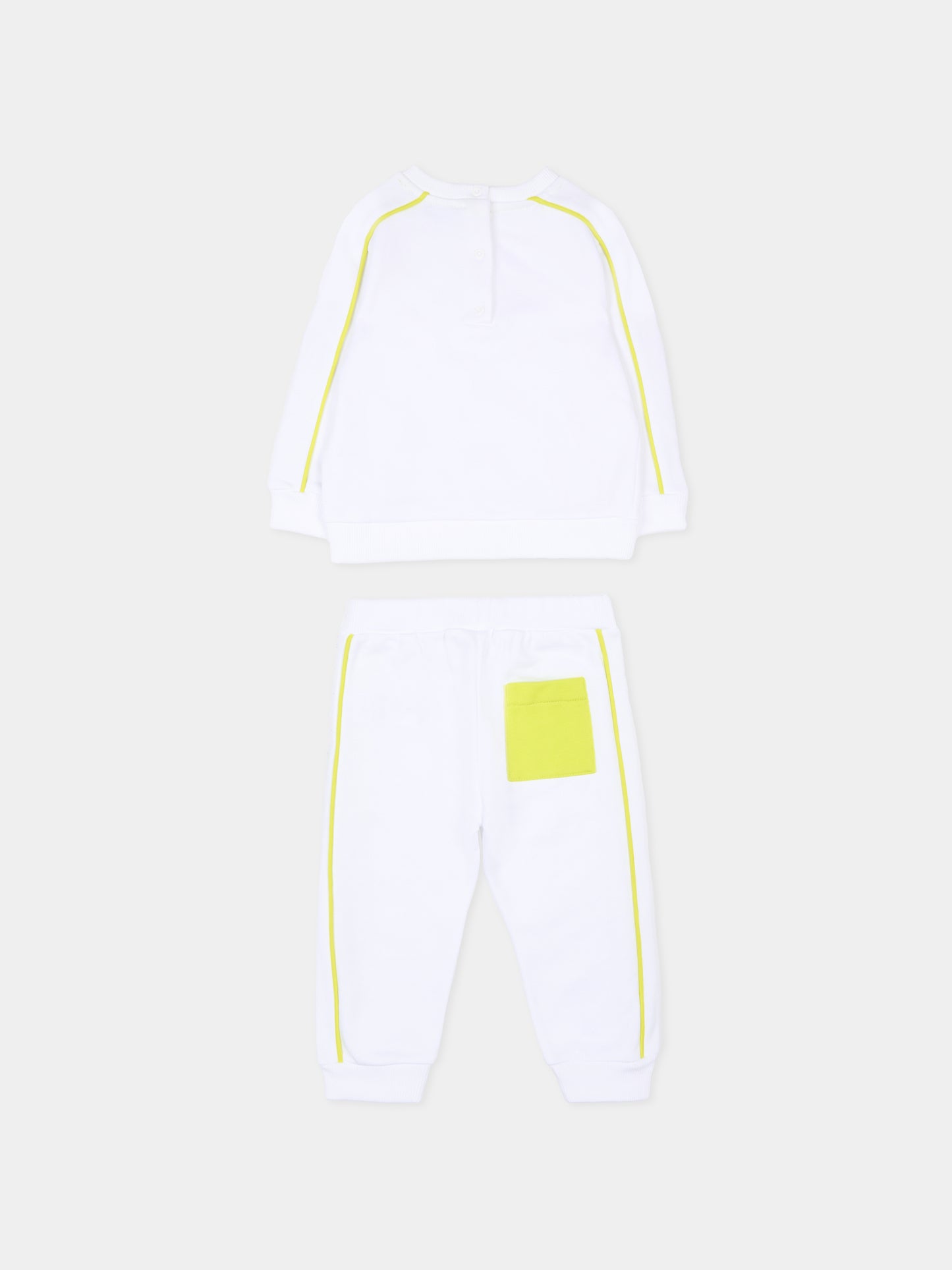 Completo bianco per neonati con logo,Missoni,MU3540 Z0081 100VE