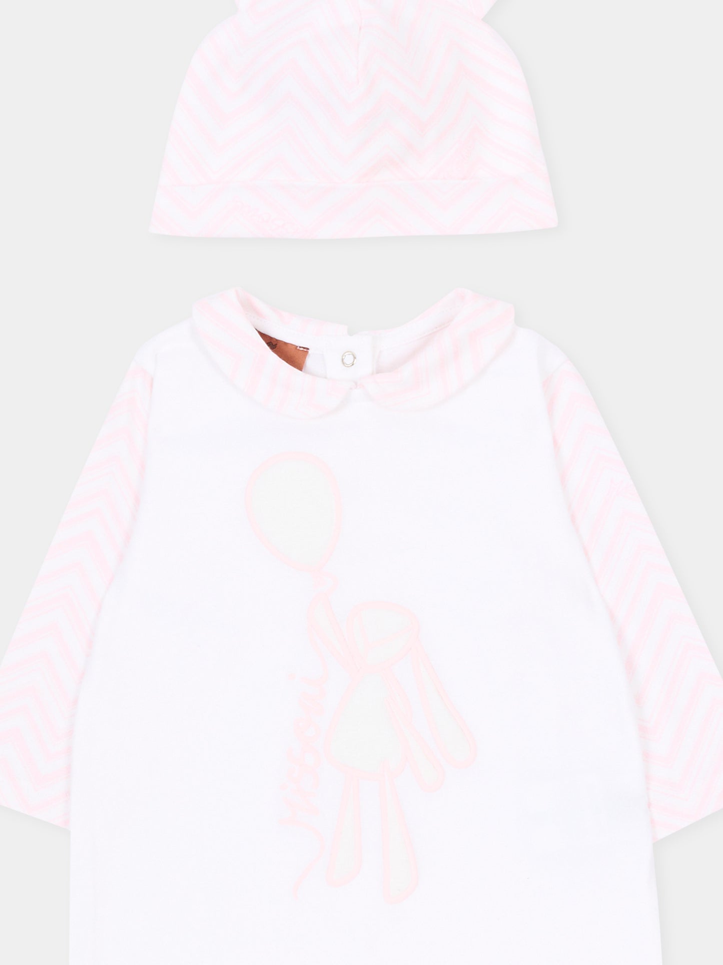 White set for babykids with logo