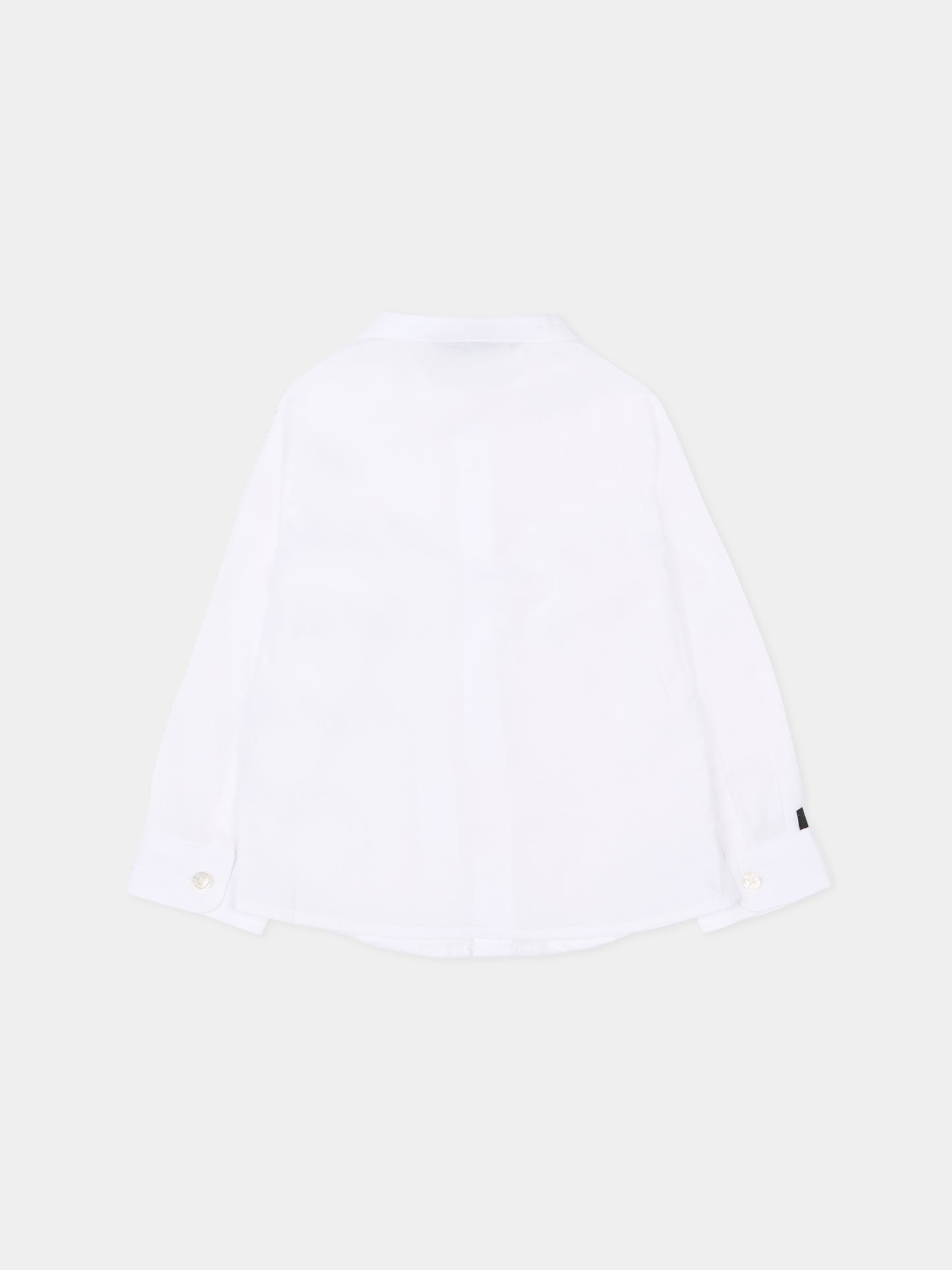 Camicia bianca per neonato con logo,Balmain Kids,BS5510 P0013 100