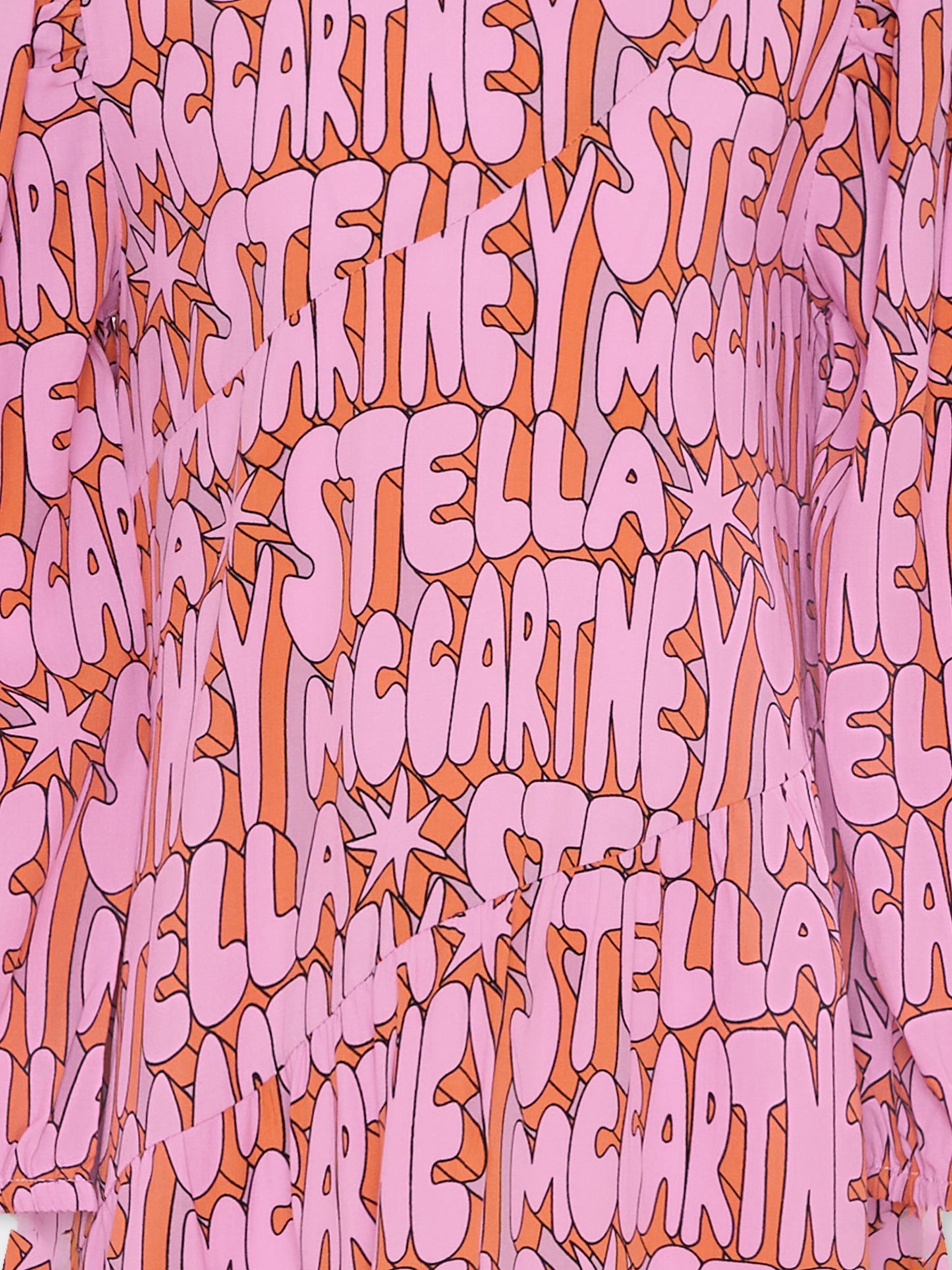 Vestito multicolor per bambina con logo,Stella Mccartney Kids,TV1C20 Z2072 557MC