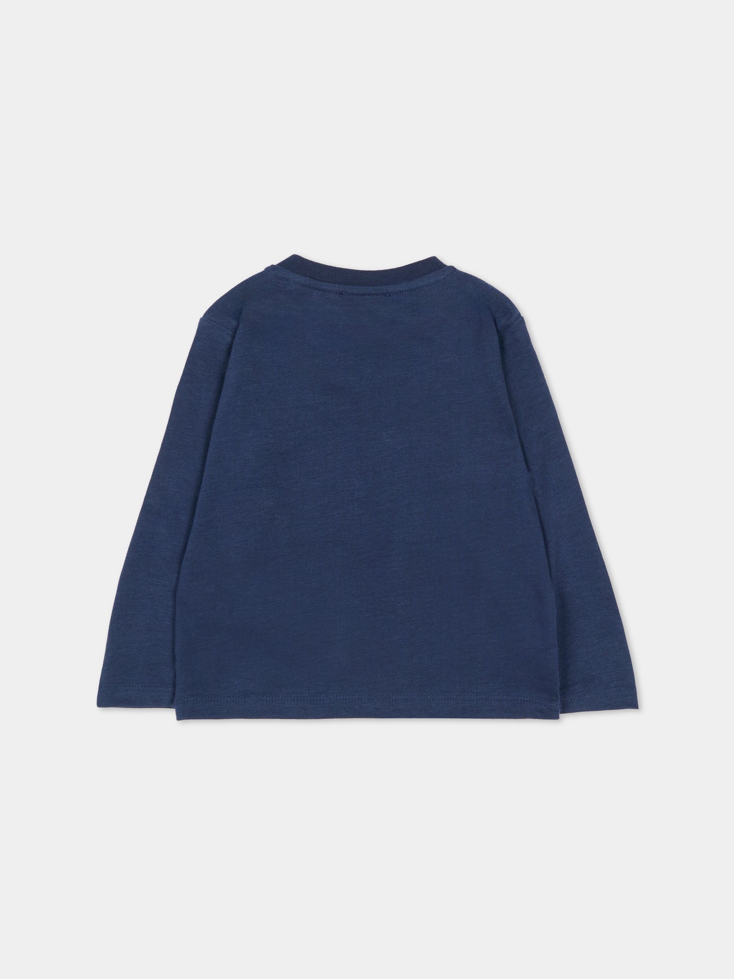 T-shirt blu per neonato con logo,Fay Kids,FT8500 Z0761 667