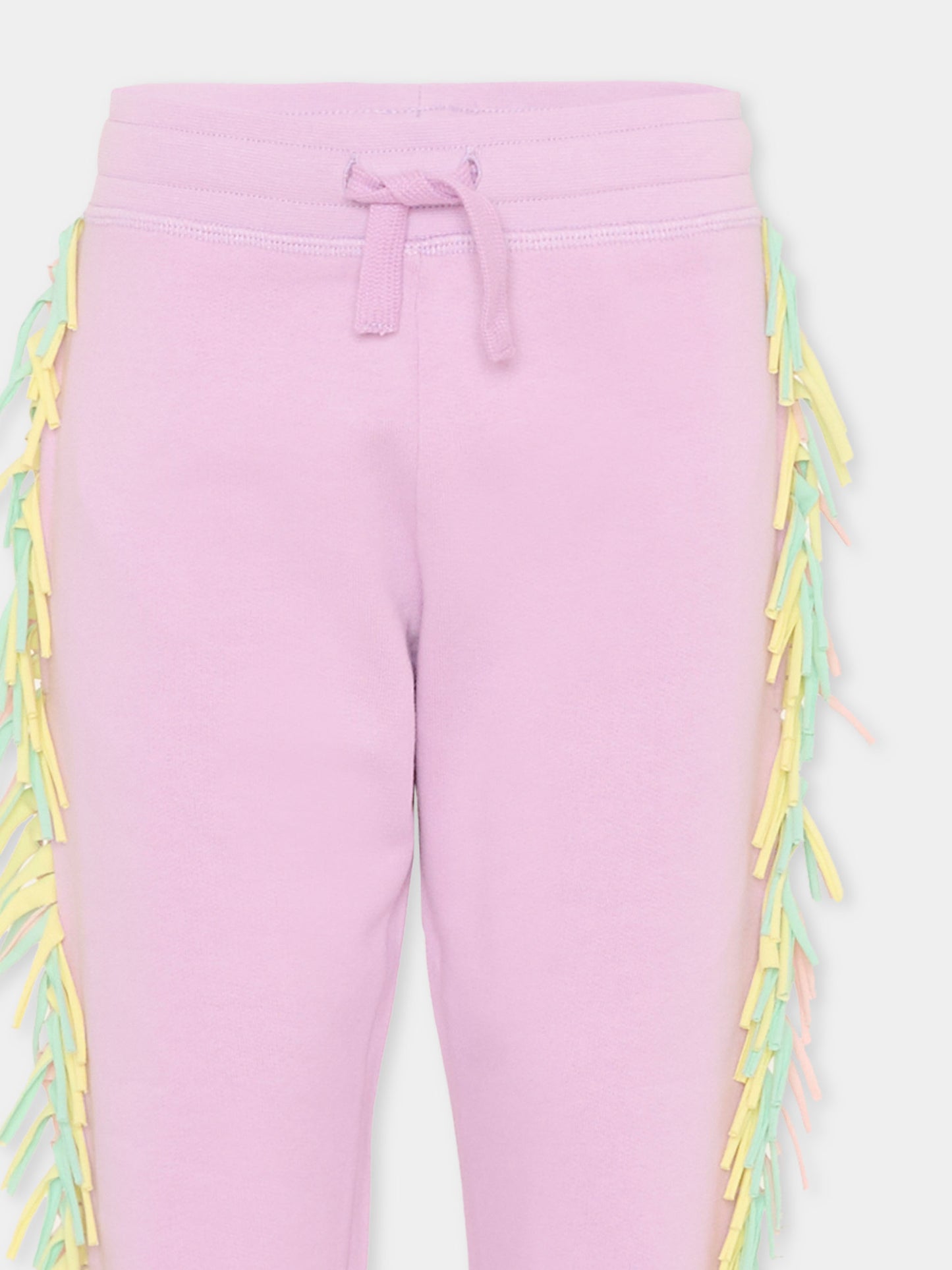 Pantaloni lilla con frange per bambina,Stella Mccartney Kids,TT6A90 Z0447 516