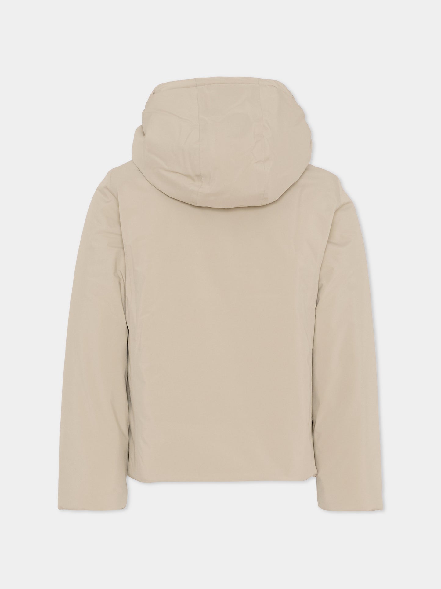 Piumino Lily Soft Touch Marmotta beige per bambina con logo,K-way,K4137WW B2X