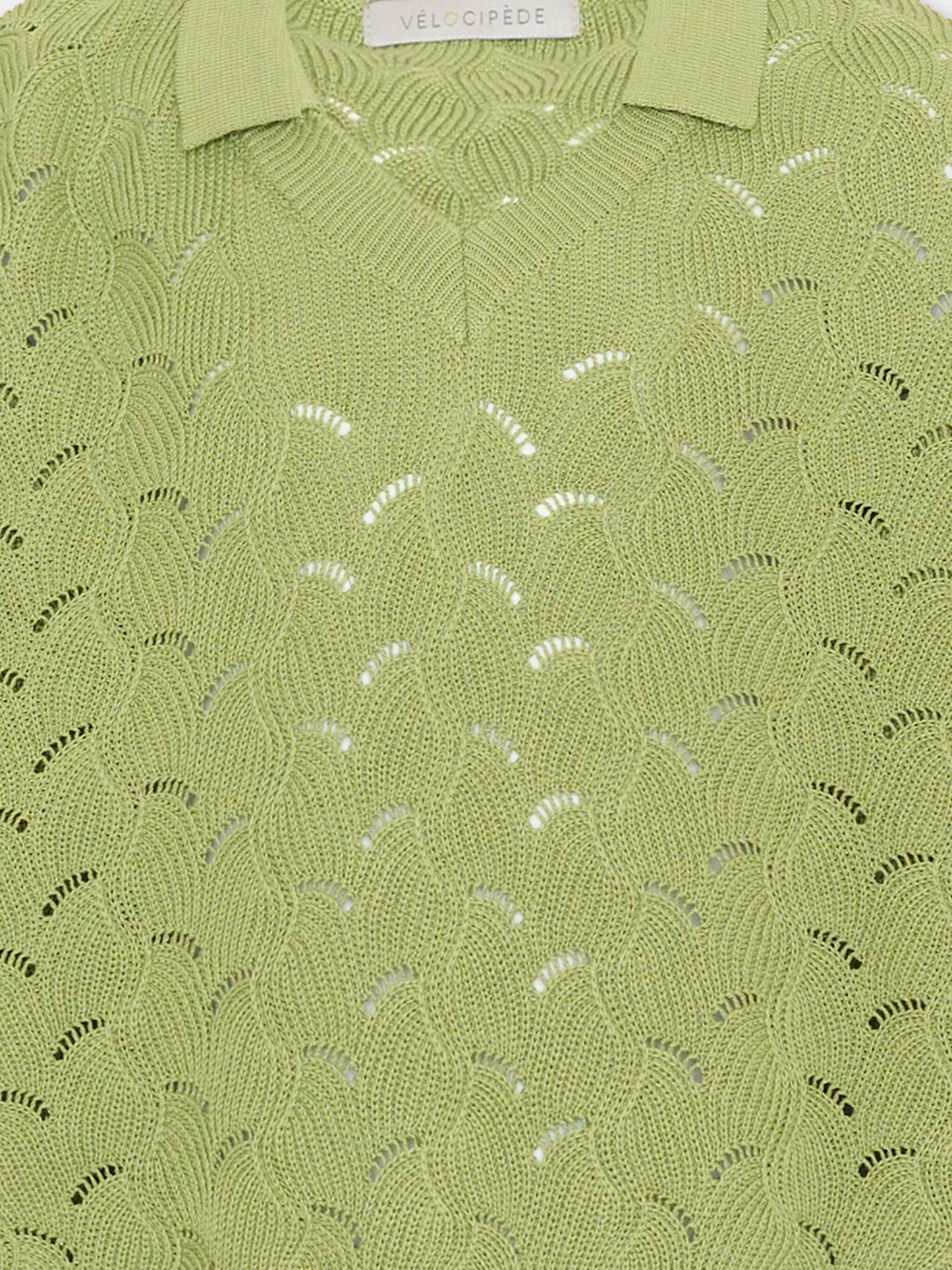 Maglione verde per bambini traforato,Vélocipède,SAMI SWEATER GREEN