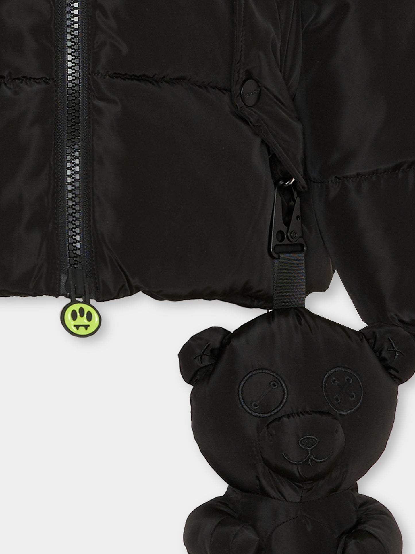 Piumino nero per bambini con orsetto,Barrow,F5BKJUPF031 110