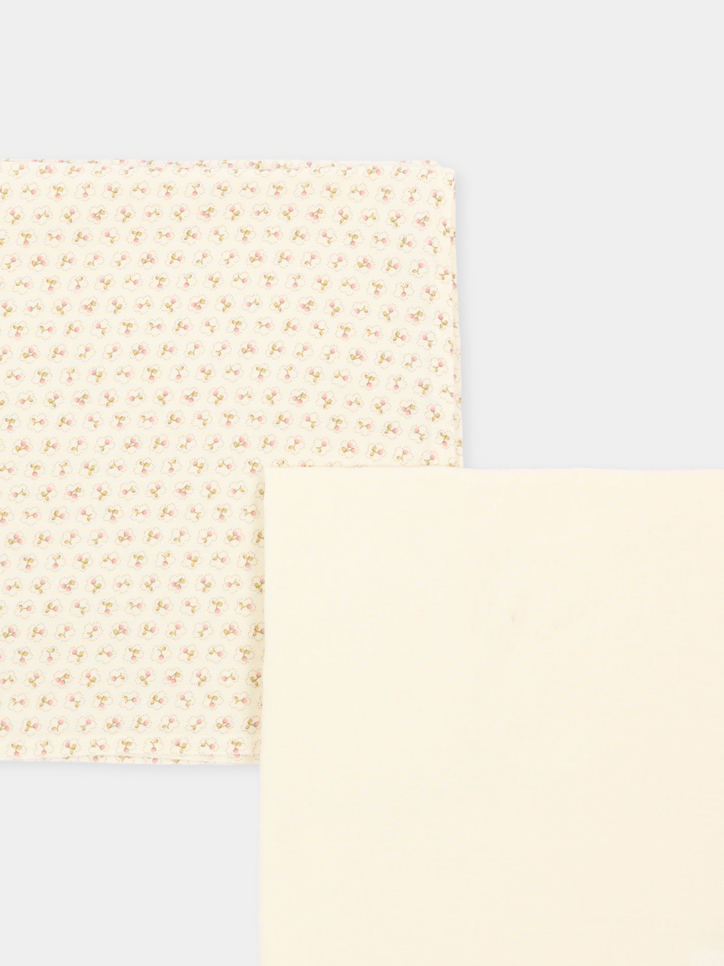 Coperte avorio per neonata con micro-fiori,Bonpoint,W06NACW00002 624