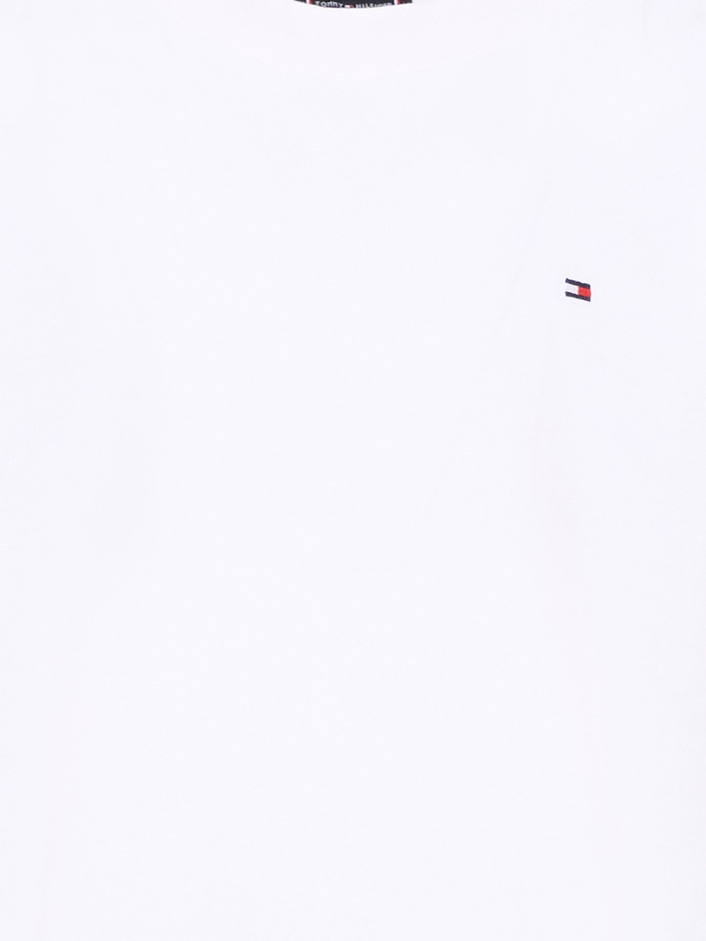 T-Shirt bianca per bambini con Tommy flag,Tommy Hilfiger Junior,KB0KB09846 YBR