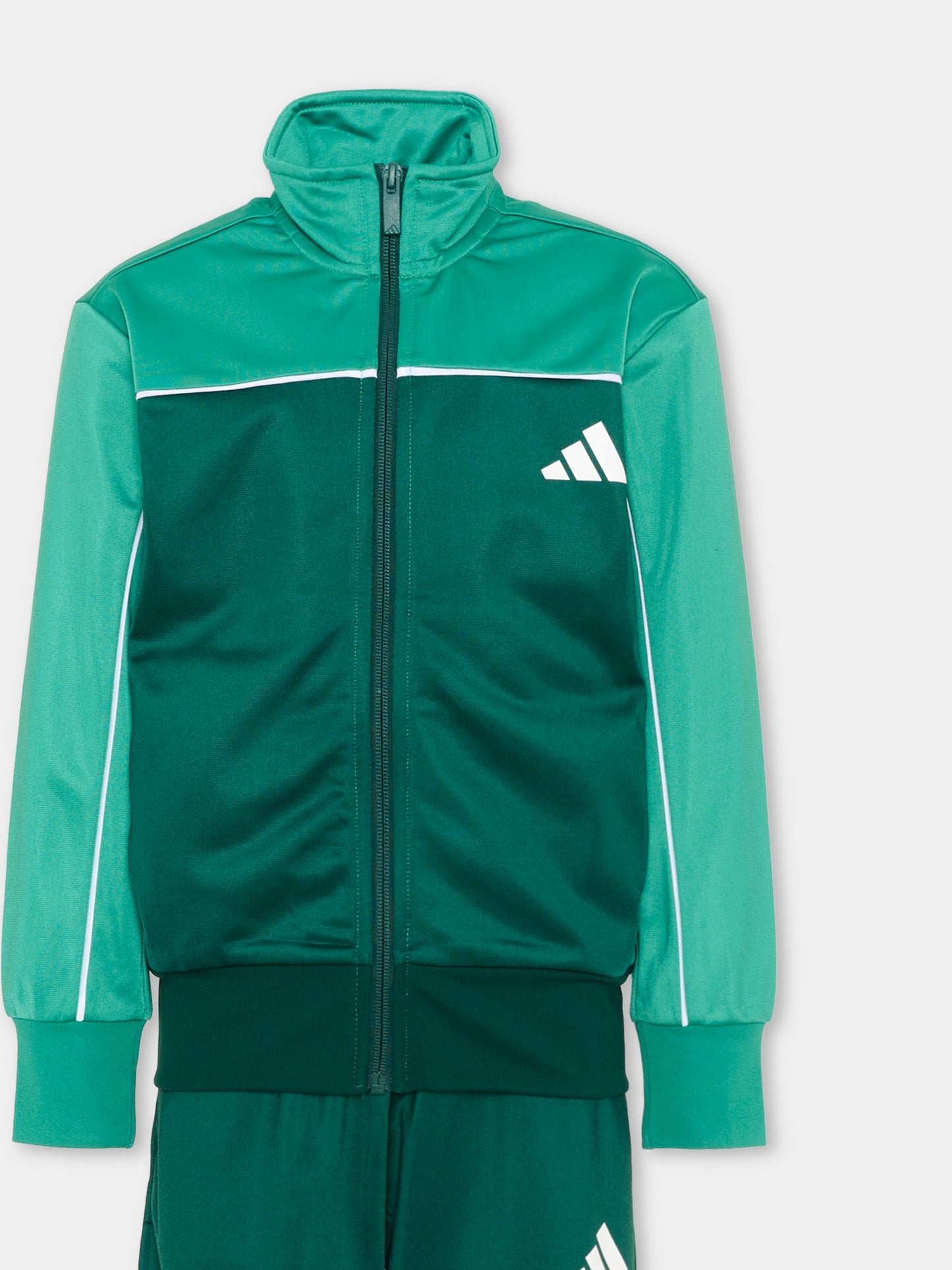 Completo sportivo lungo verde per bambino,Adidas,KT4158
