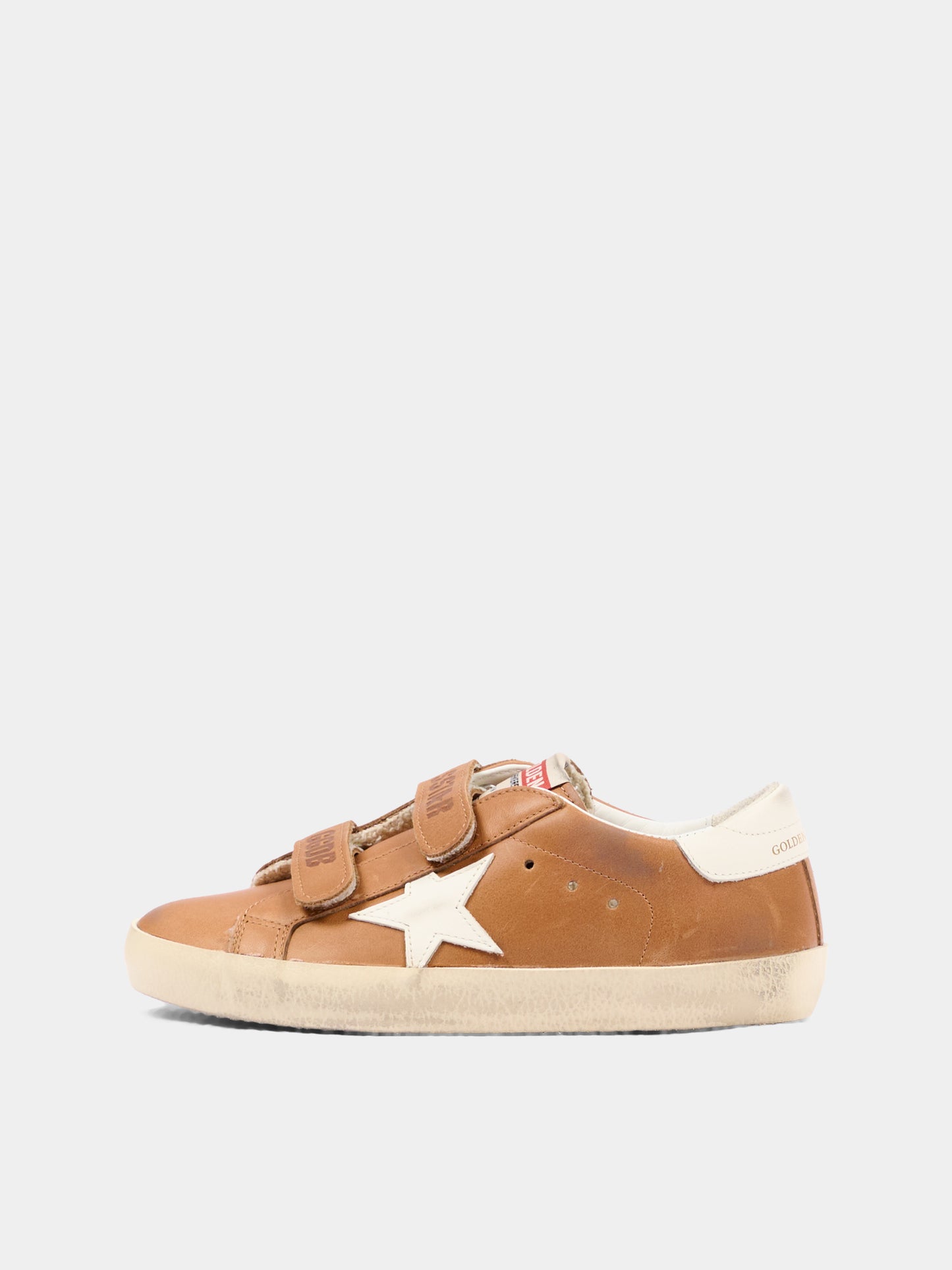 Sneakers Old School marroni a strappi per bambini,Golden Goose,GJF00111 F008644 55799