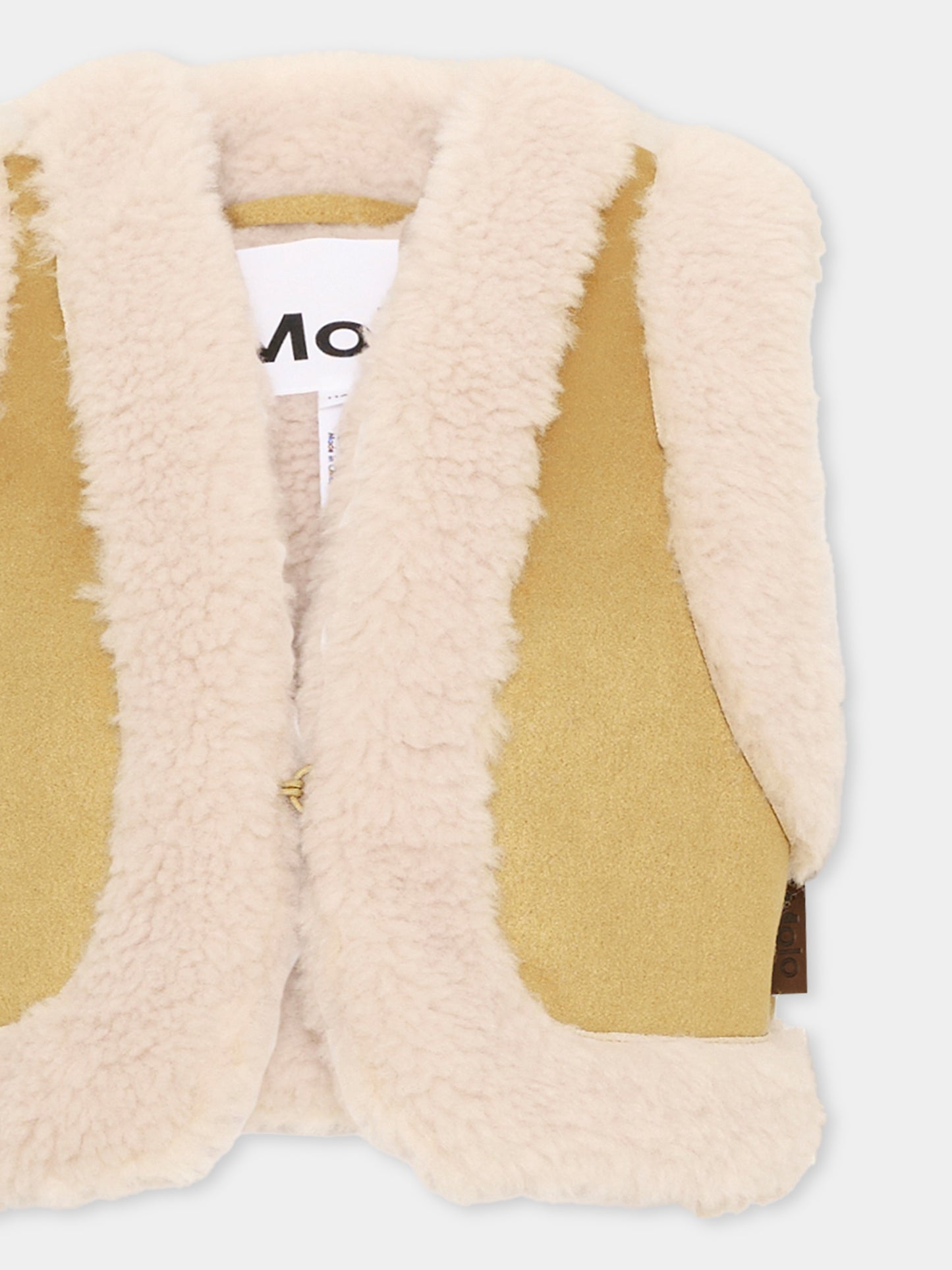Gilet beige Hildur per bambina,Molo,2W26M201 5725