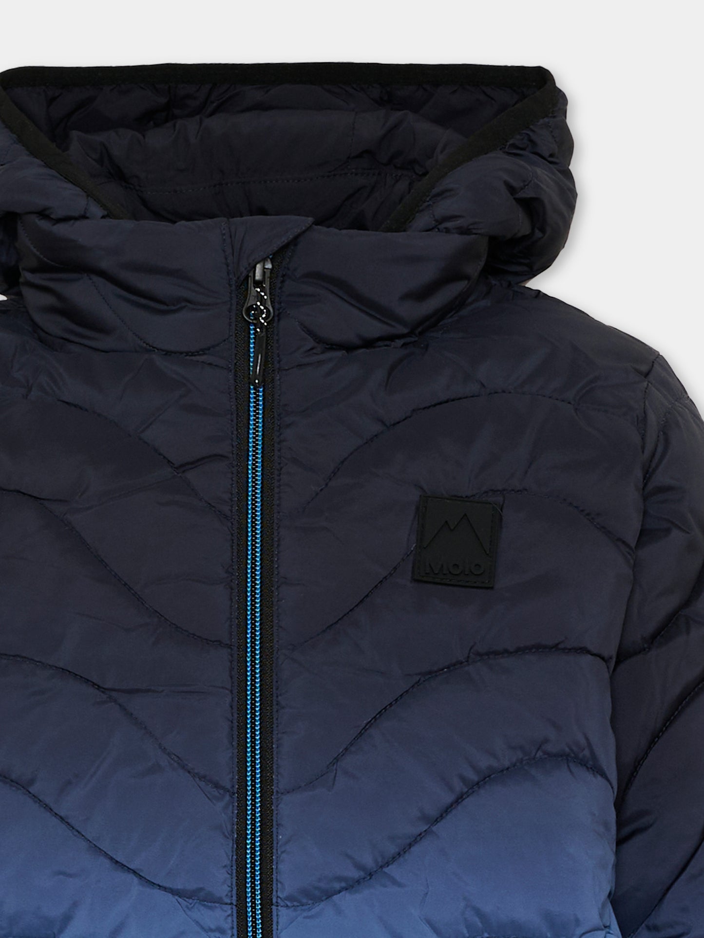 Piumino blu Hao per bambino sfumato,Molo,5W26M311 5714