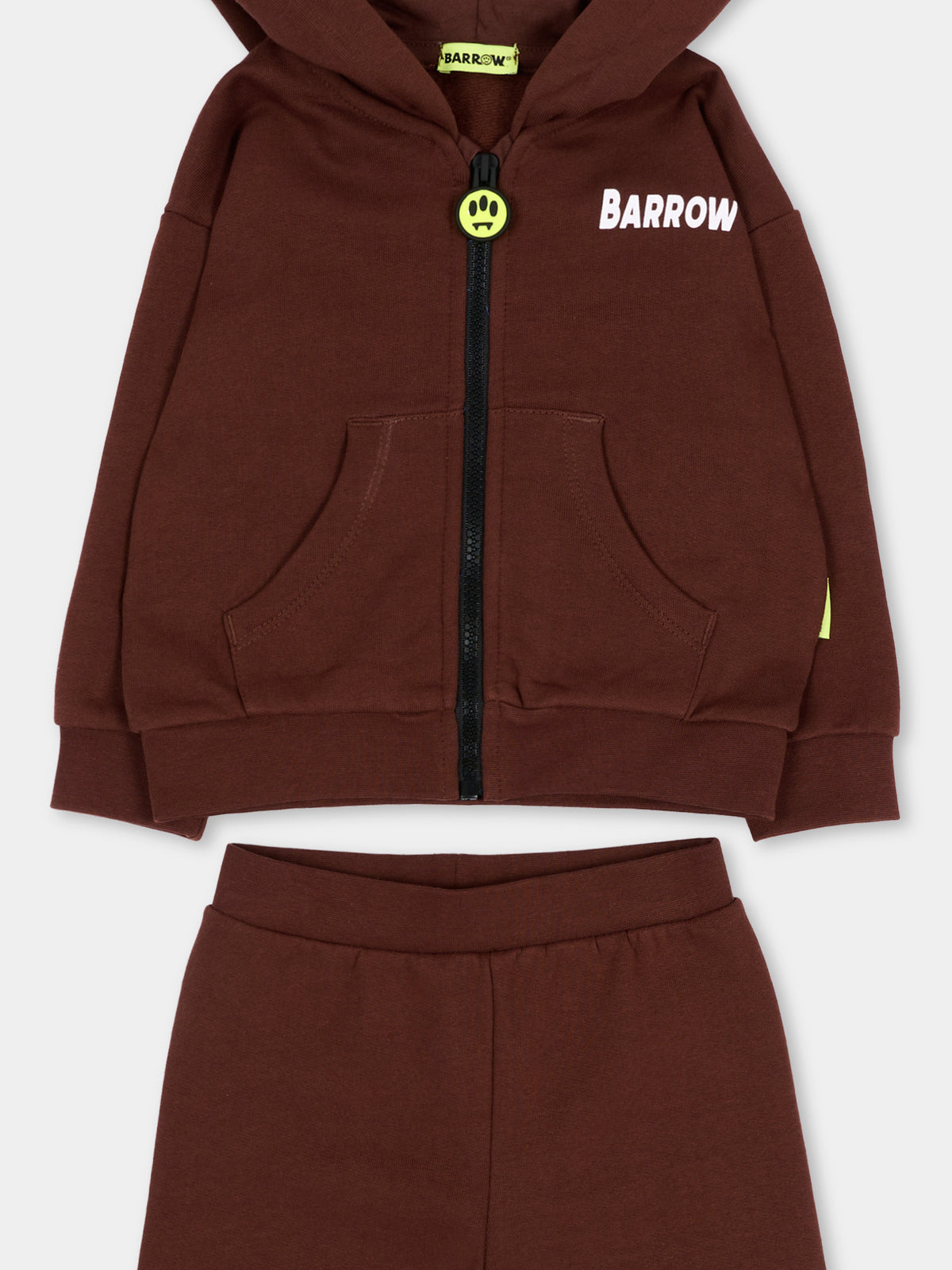 Completo sportivo lungo marrone per neonati con logo,Barrow,F6BKUNZF190 408