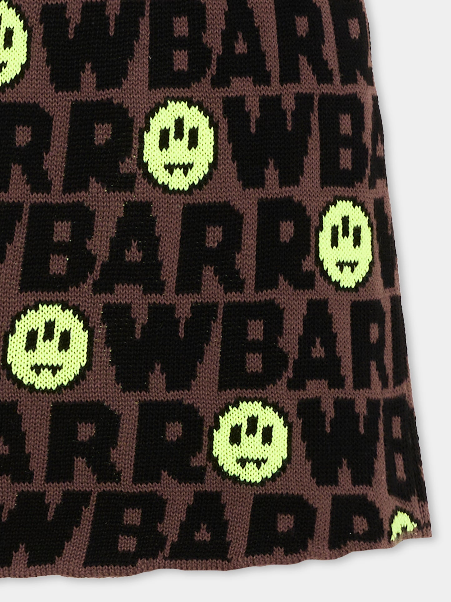 Gonna marrone per bambina con logo,Barrow,F6BKJGSK045 408