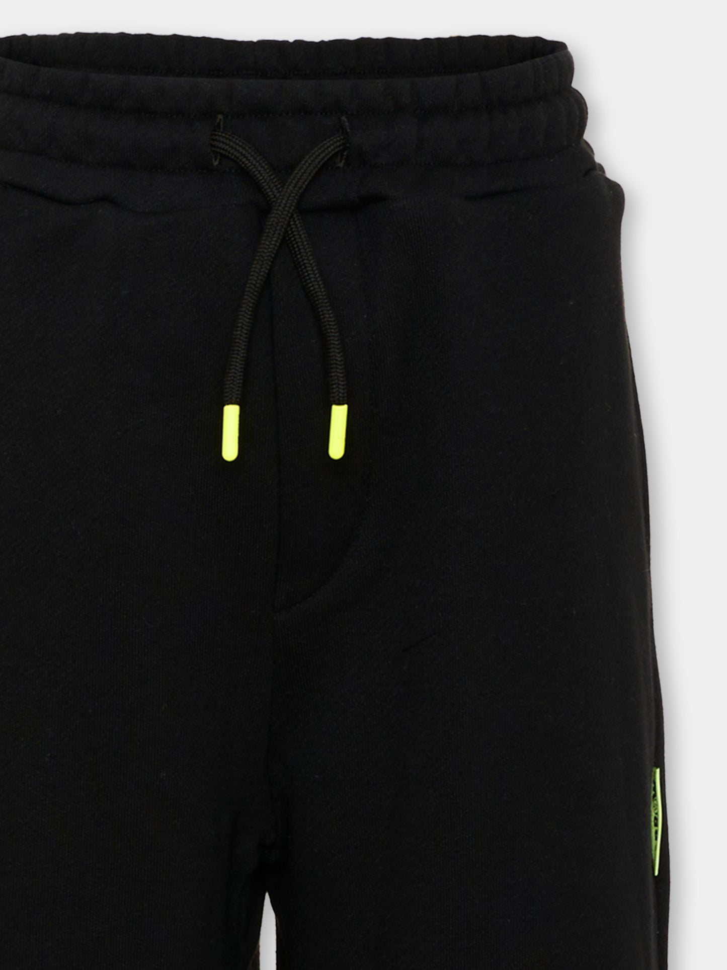 Pantaloni sportivi nero per bambini con logo,Barrow,F6BKJUFP005 110