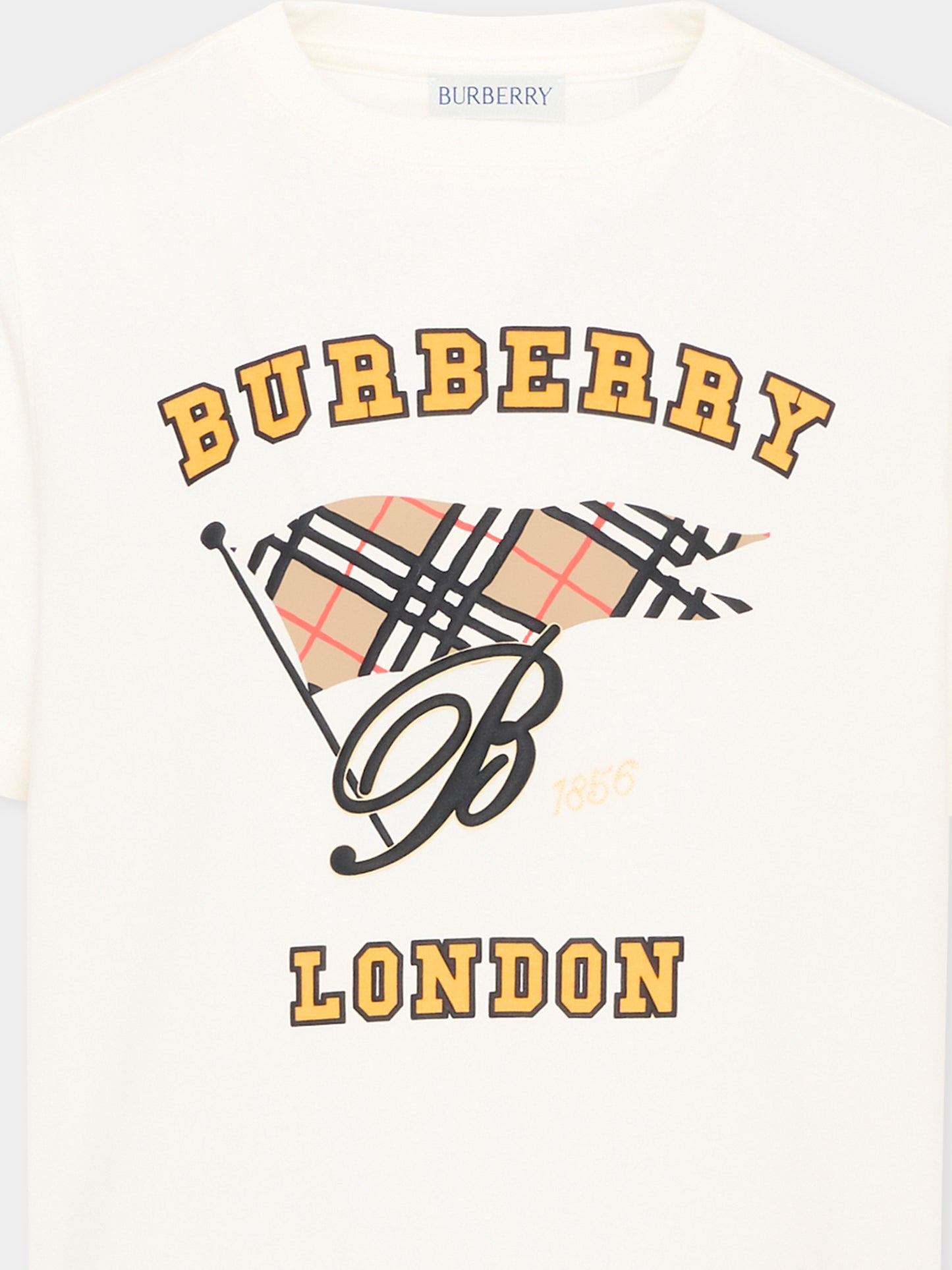 Ivory T-Shirt for Boy with logo