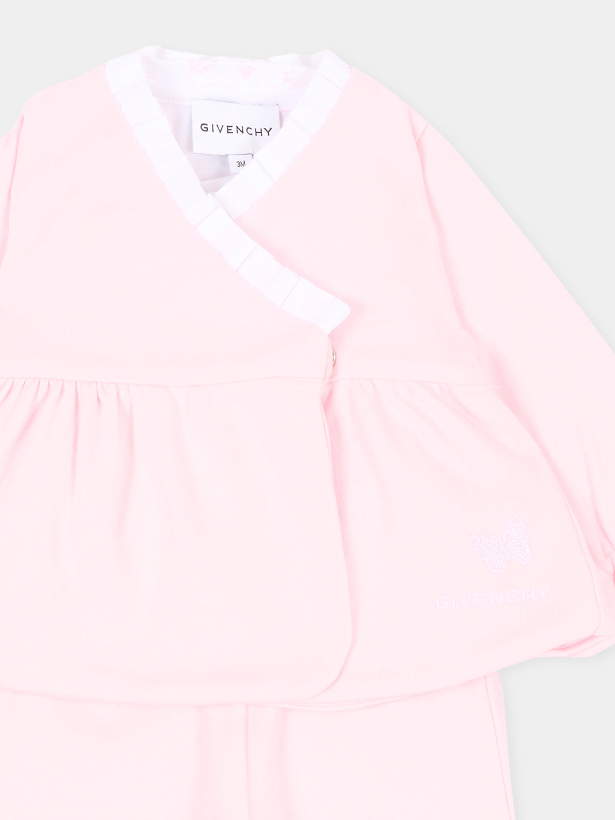 Completo nascita rosa per neonata,Givenchy Kids,H31541 44Z