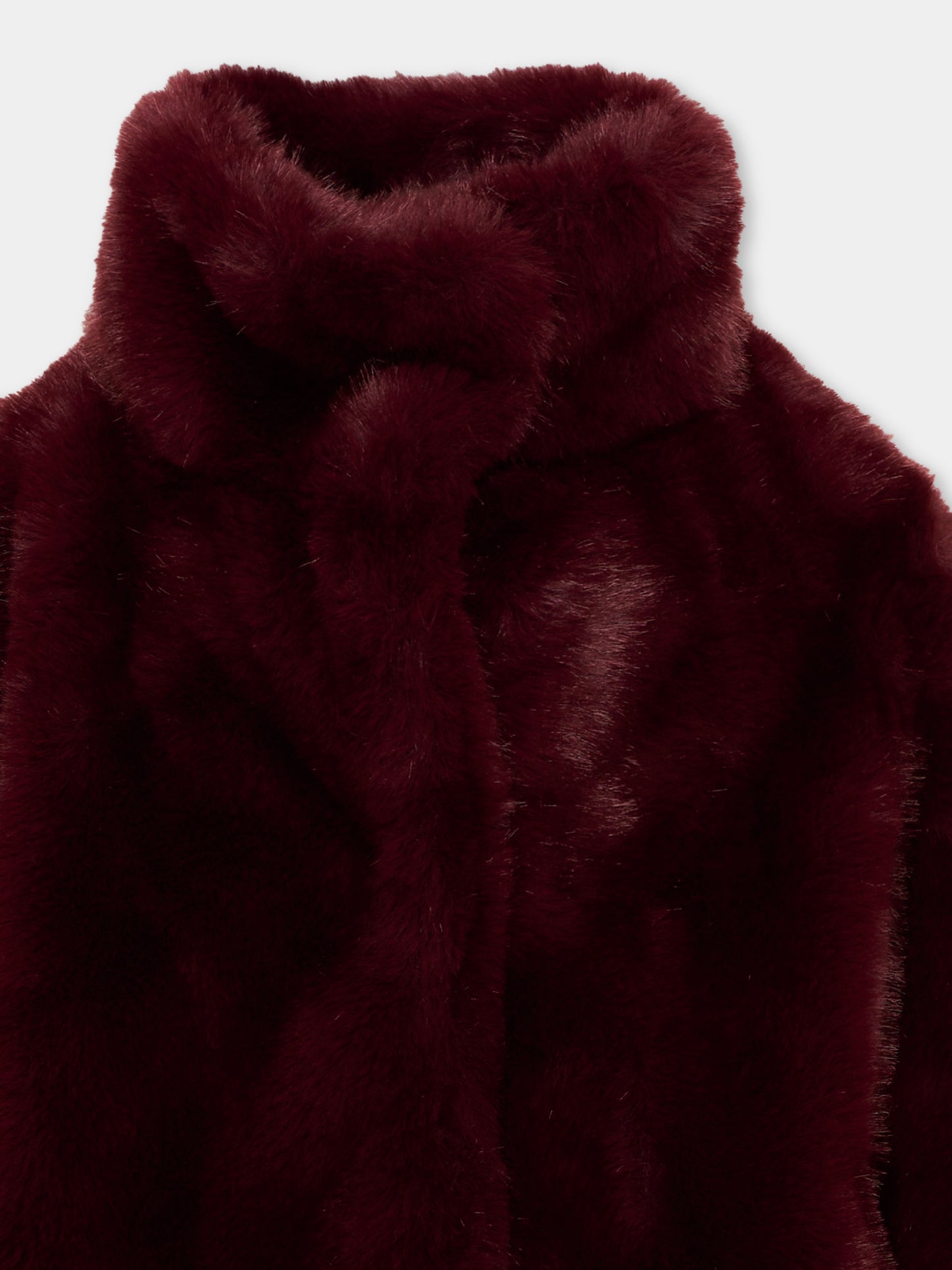 Ecopelliccia bordeaux per bambina,Chloé Kids,C21275 95J
