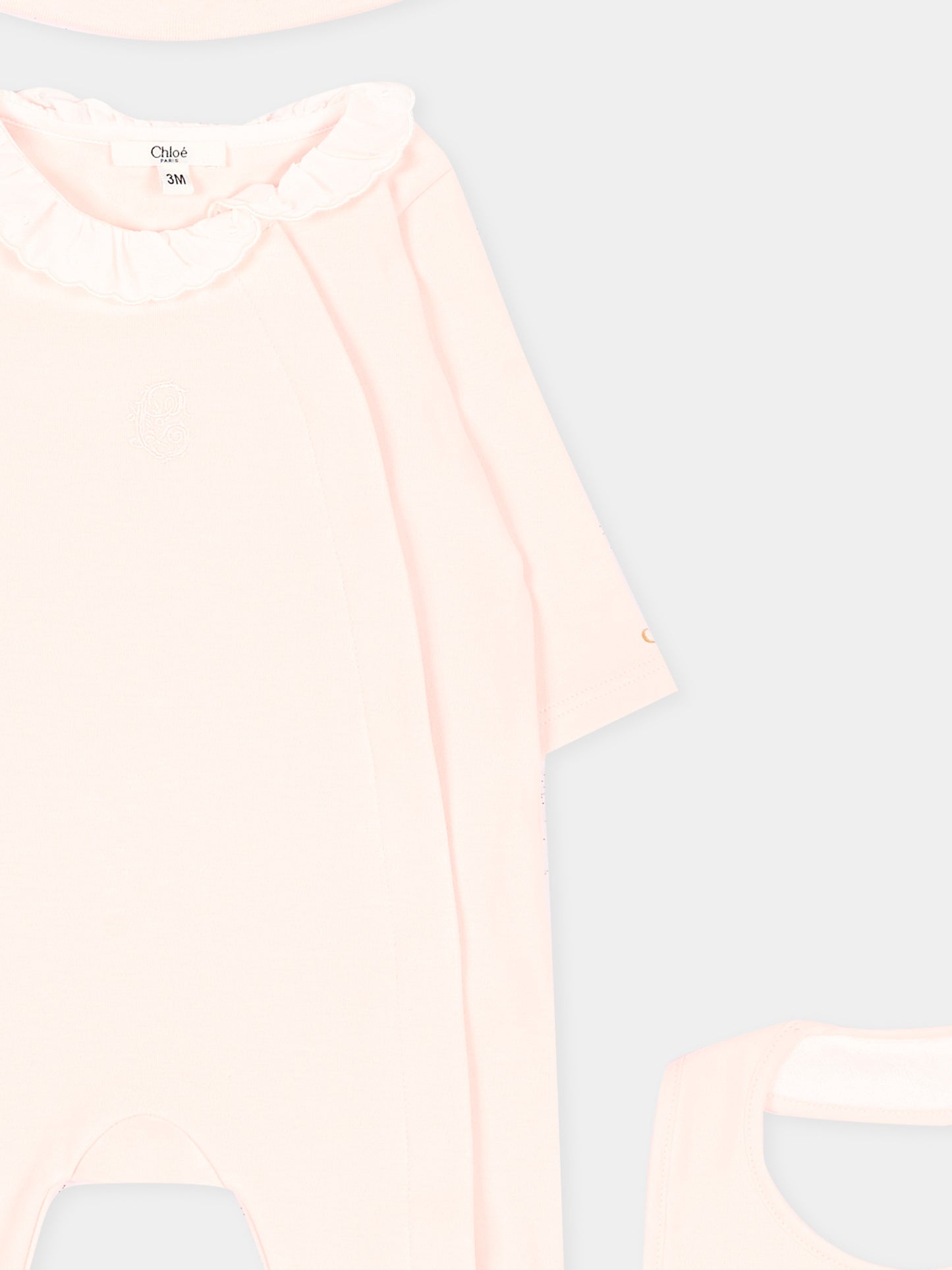 Set Tutine rosa per neonata,Chloé Kids,C21367 440