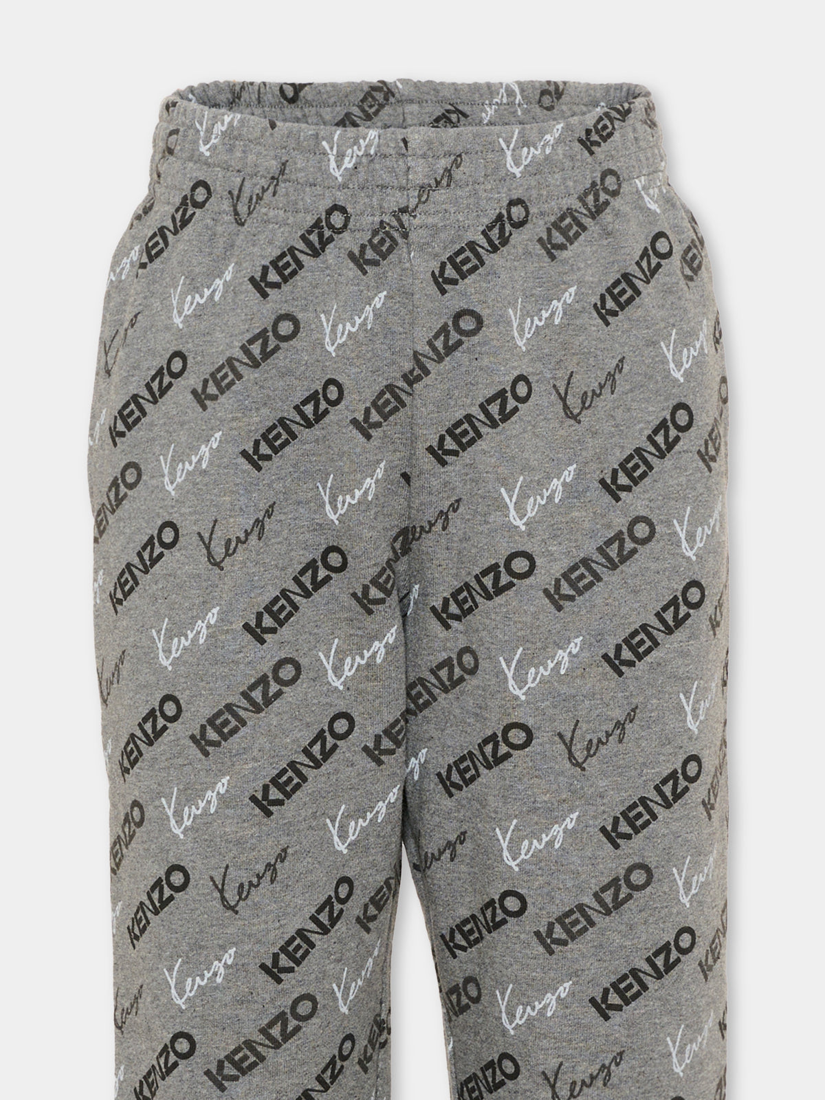 Pantalone grigio per bambino con logo,Kenzo Kids,K62028 A29