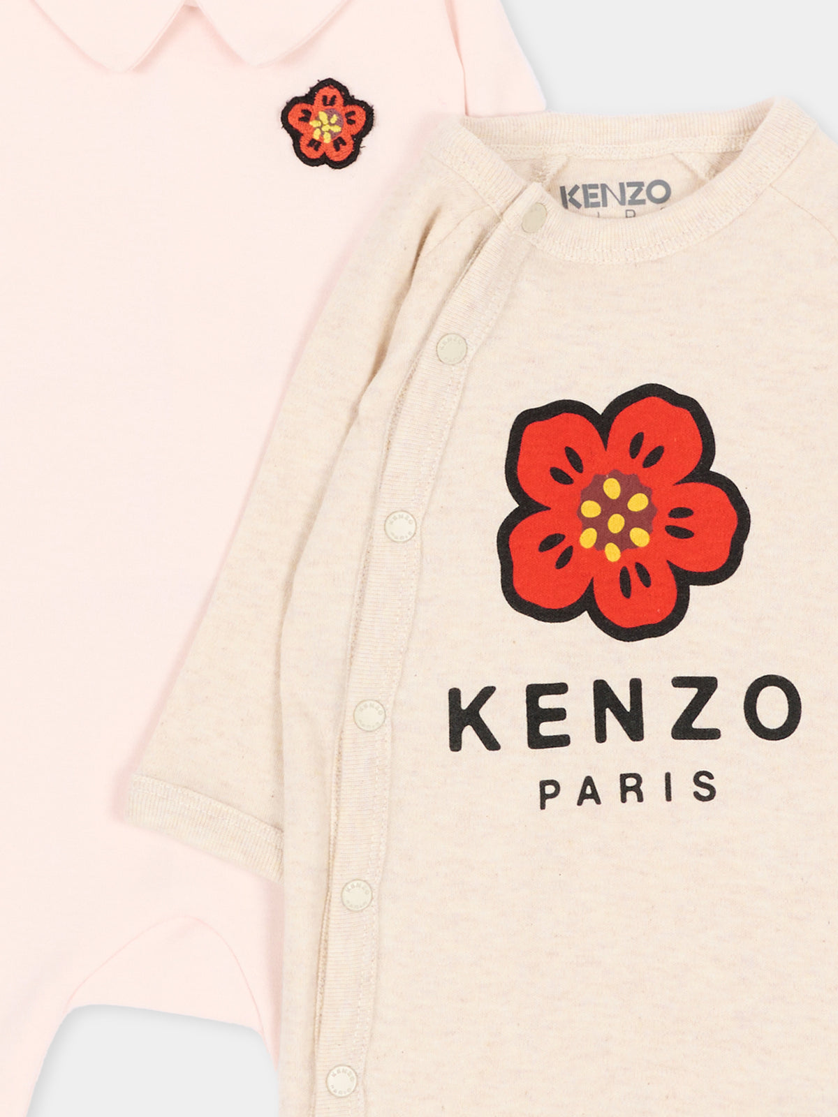 Set Tutine per neonata con fiore,Kenzo Kids,K62067 43B