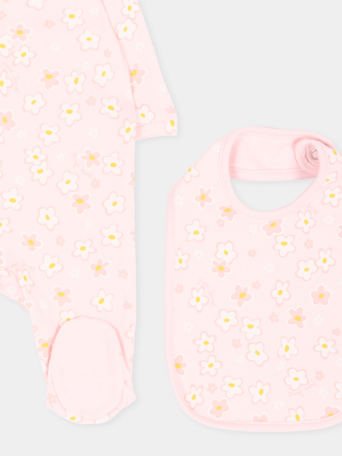 Set Tutine rosa per neonata floreale,Marc Jacobs,W61076 43M
