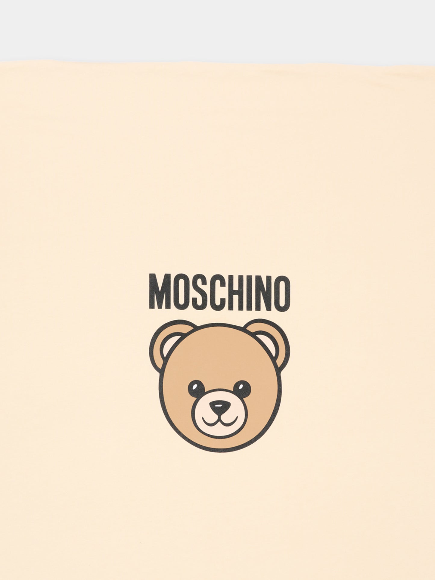 Coperta beige per neonati con Teddy Bear,Moschino Kids,MUB00O LCA40 20404