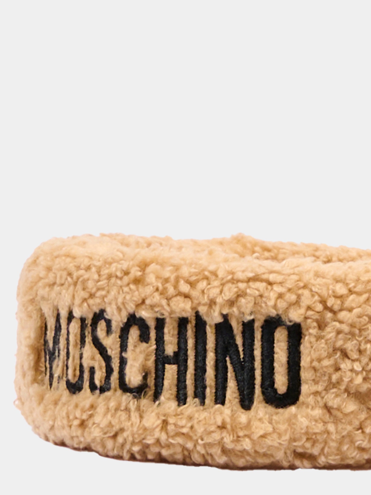 Cerchietto beige per bambina con logo,Moschino Kids,HDX01Q LIA00 20351