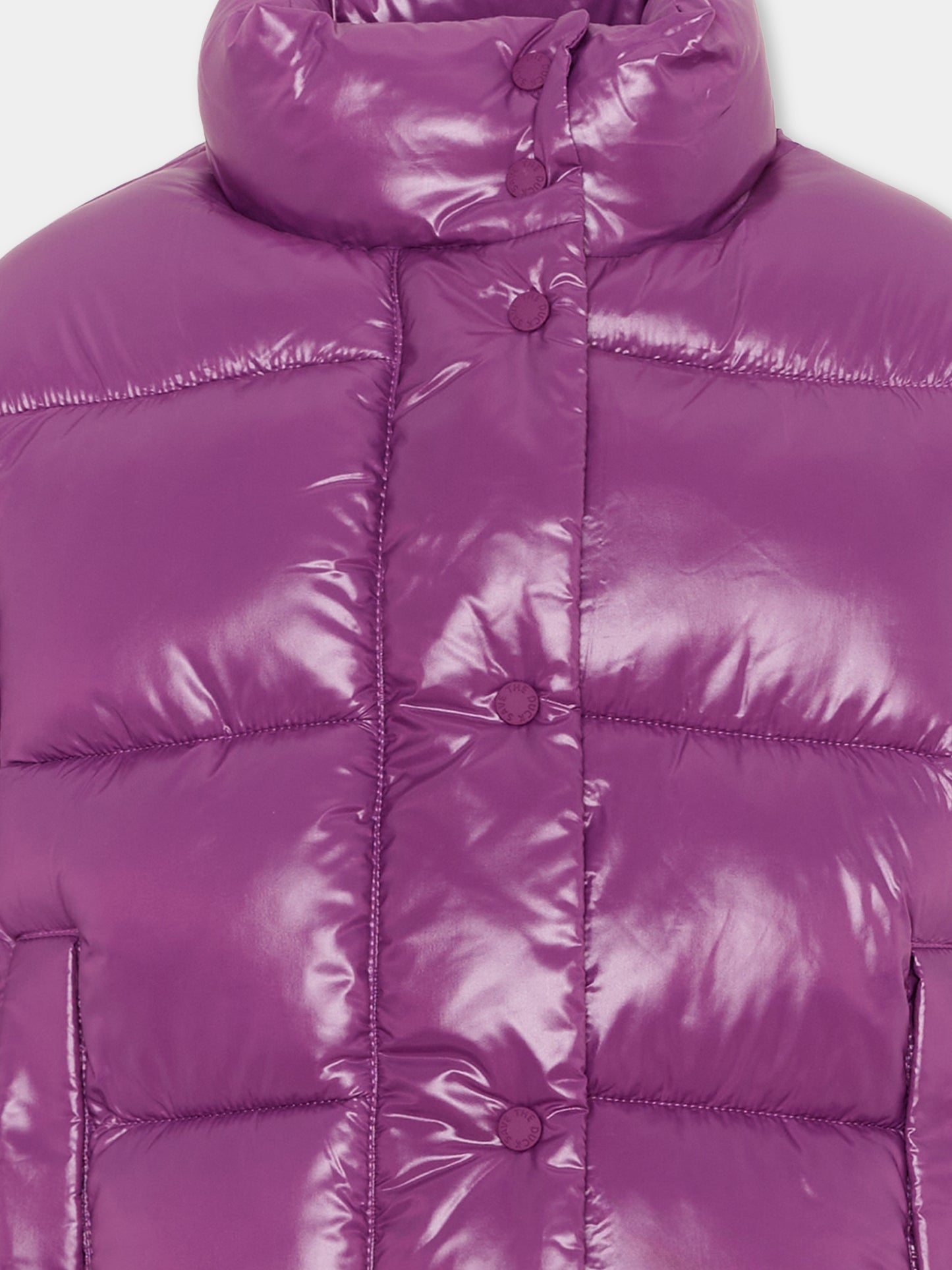 Piumino Cini viola per bambina,Save The Duck Kids,J31326G LOVE21 80045