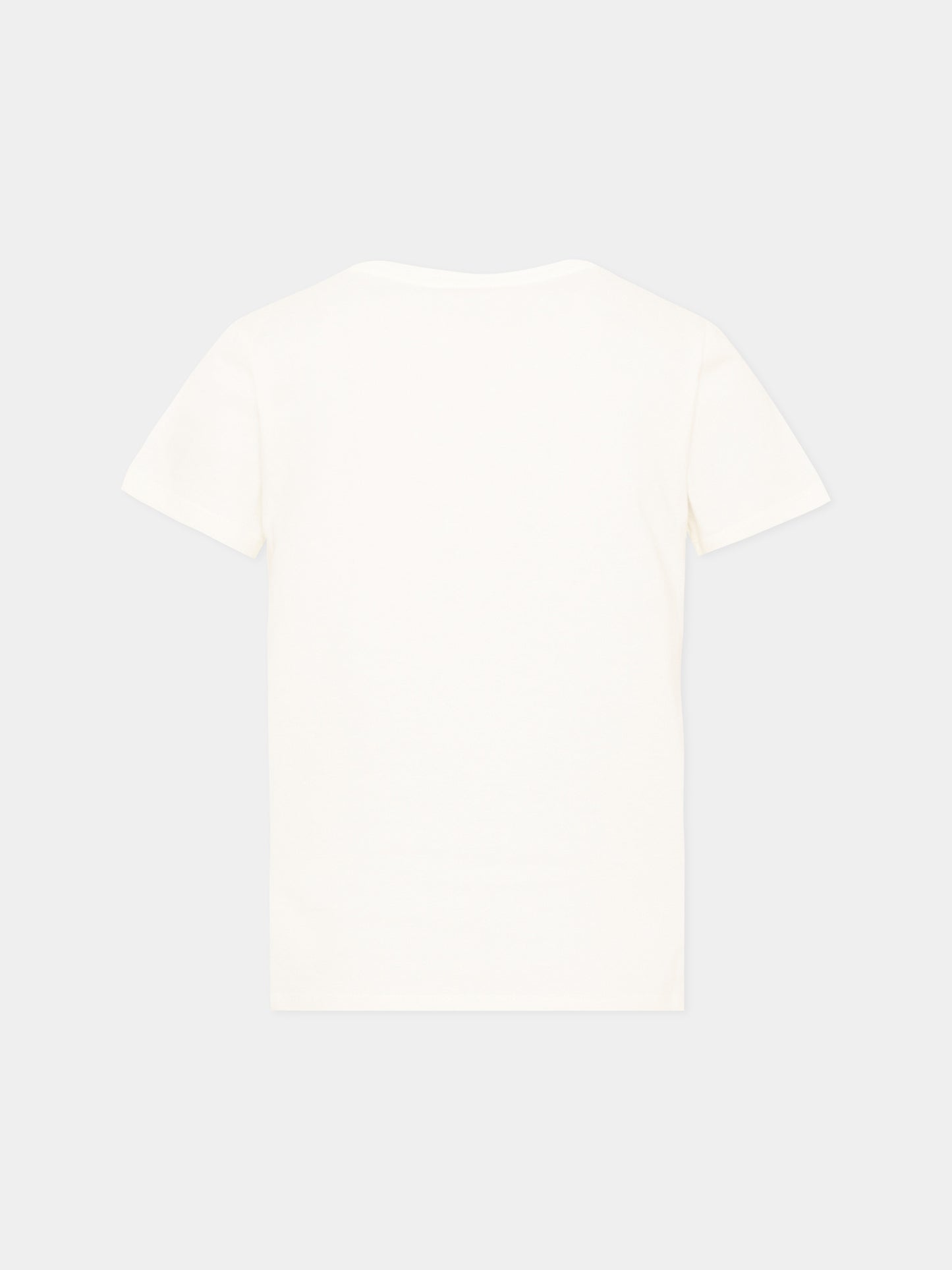 T-shirt a manica corta avorio per bambino logo,Gucci Kids,547559 XJHXE 9214