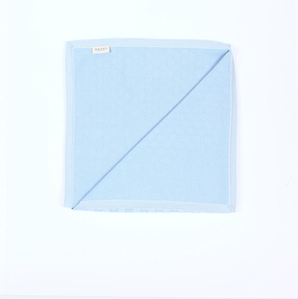 Coperta celeste per neonati GG,Gucci Kids,835345 3KACG 9269