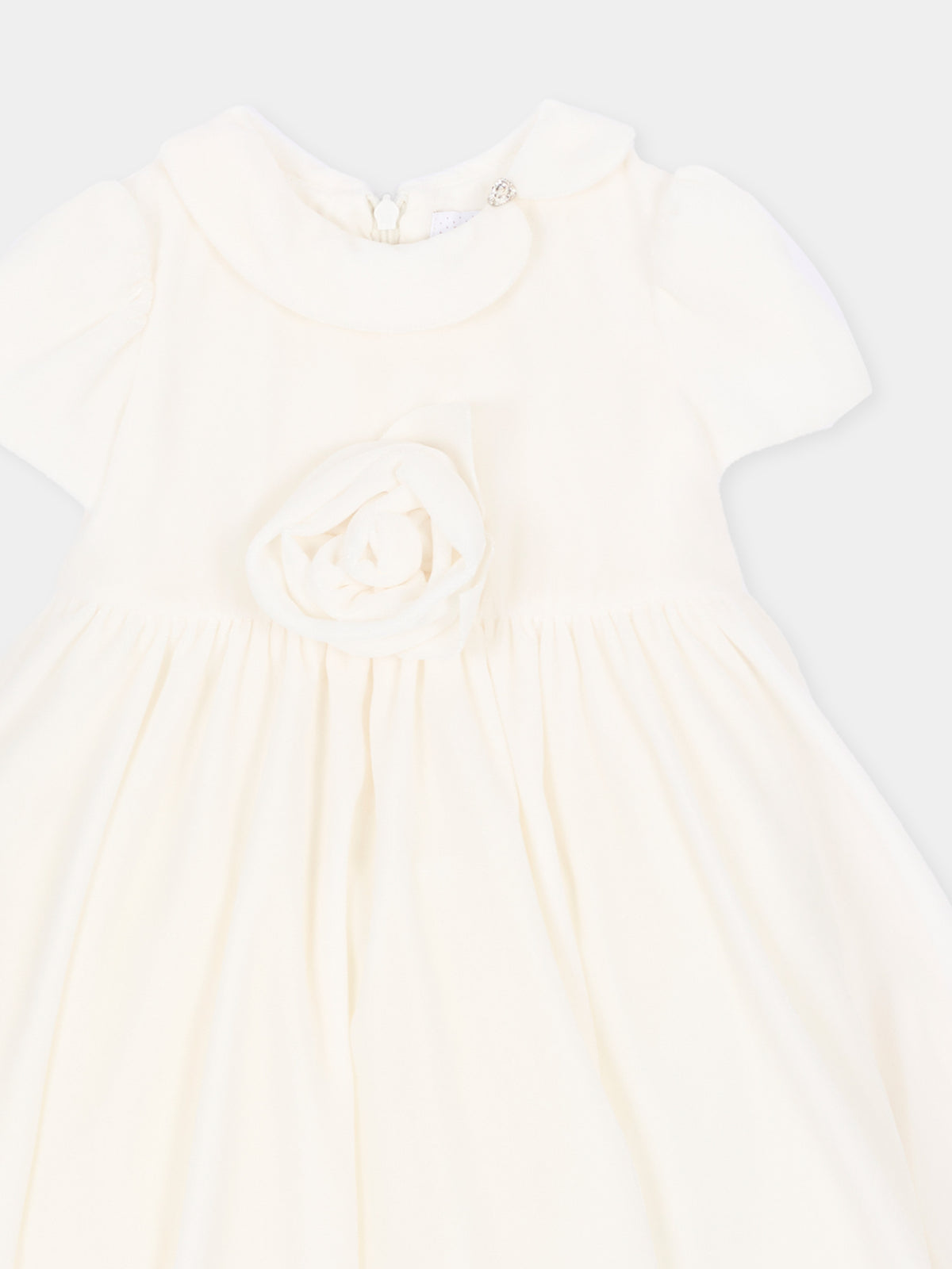 Abito elegante avorio per neonata,Monnalisa,73H901 8803 0001