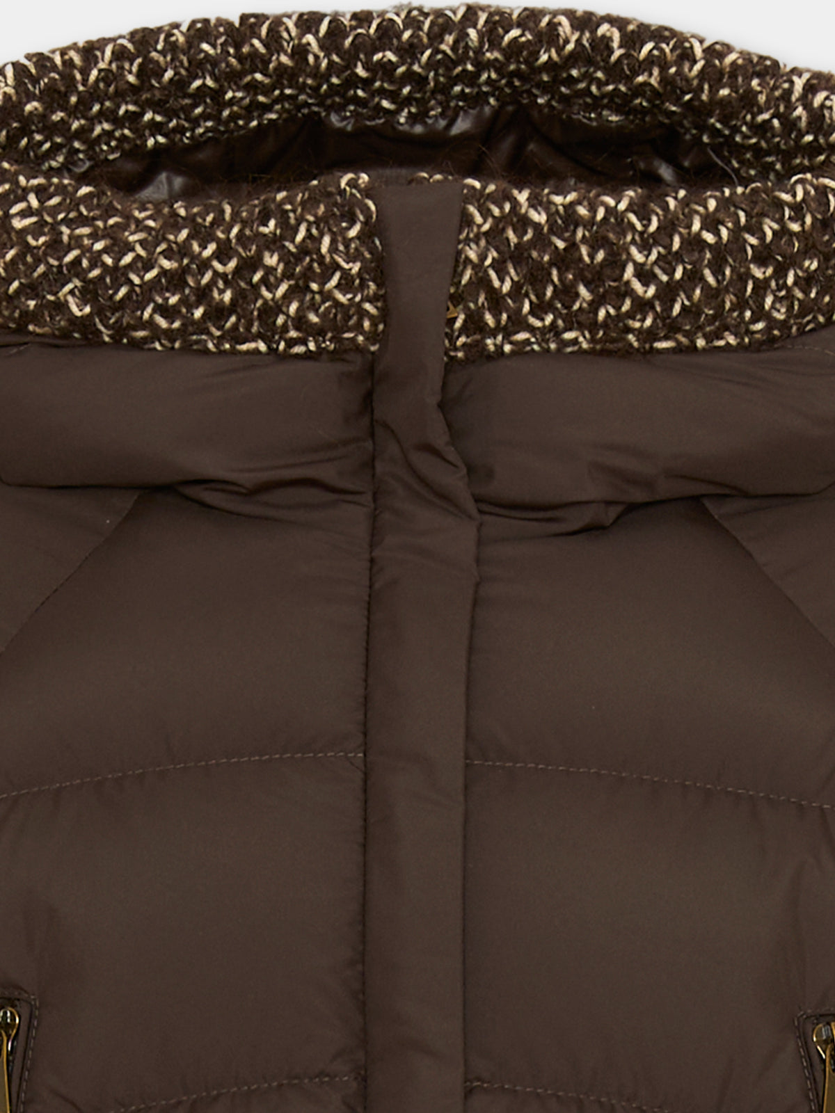 Piumino marrone Duilla per bambina,Moncler Kids,L2954 1A00102 597YW 258