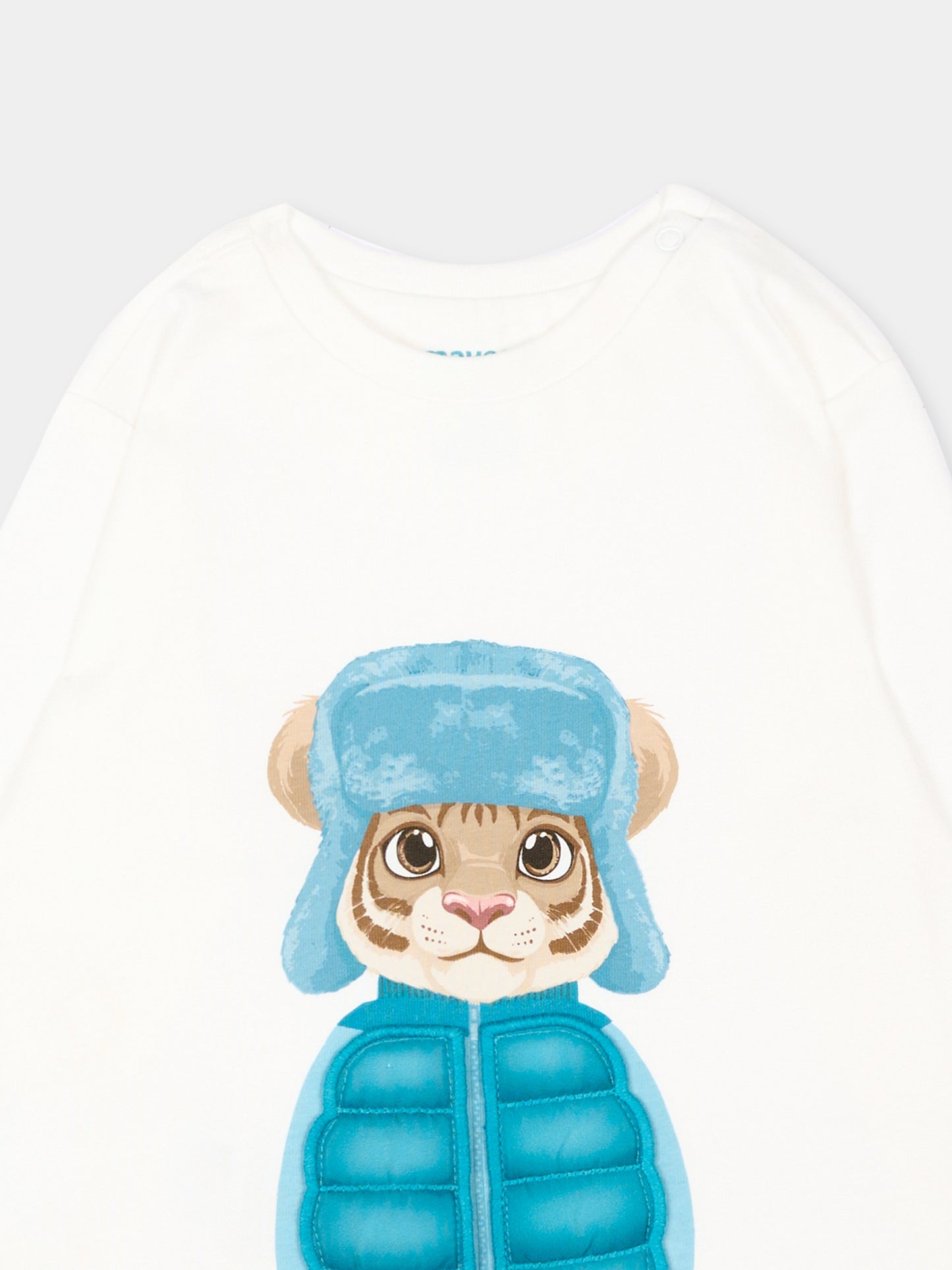 T-Shirt avorio per neonato con animale,Mayoral,2015 018