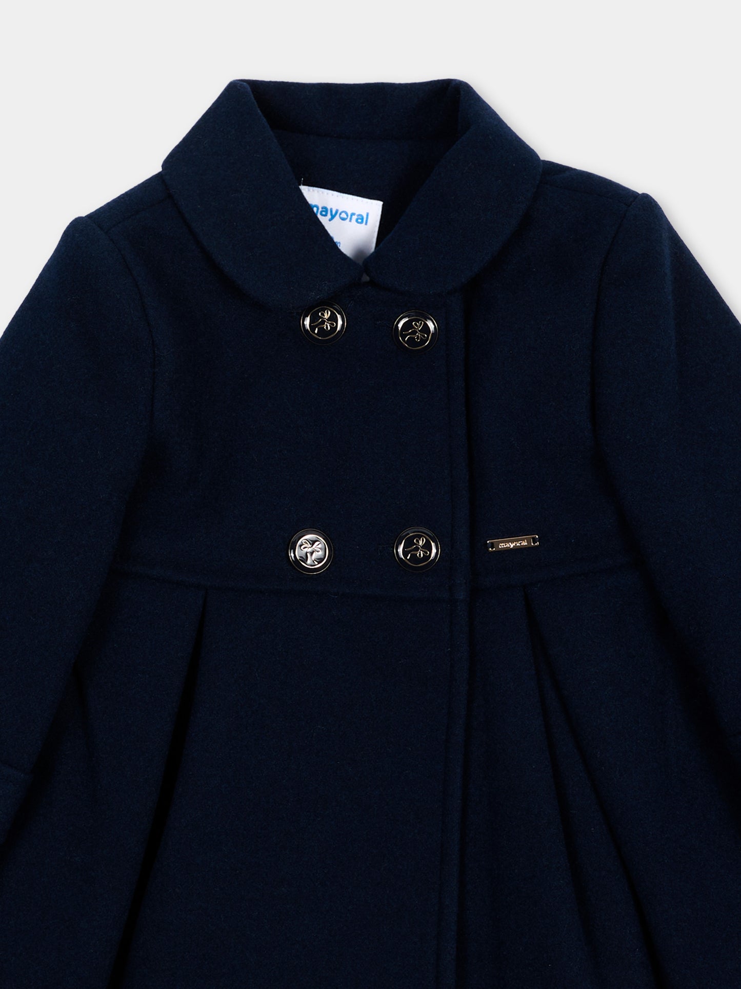 Cappotto blu per neonata con logo,Mayoral,2415 010