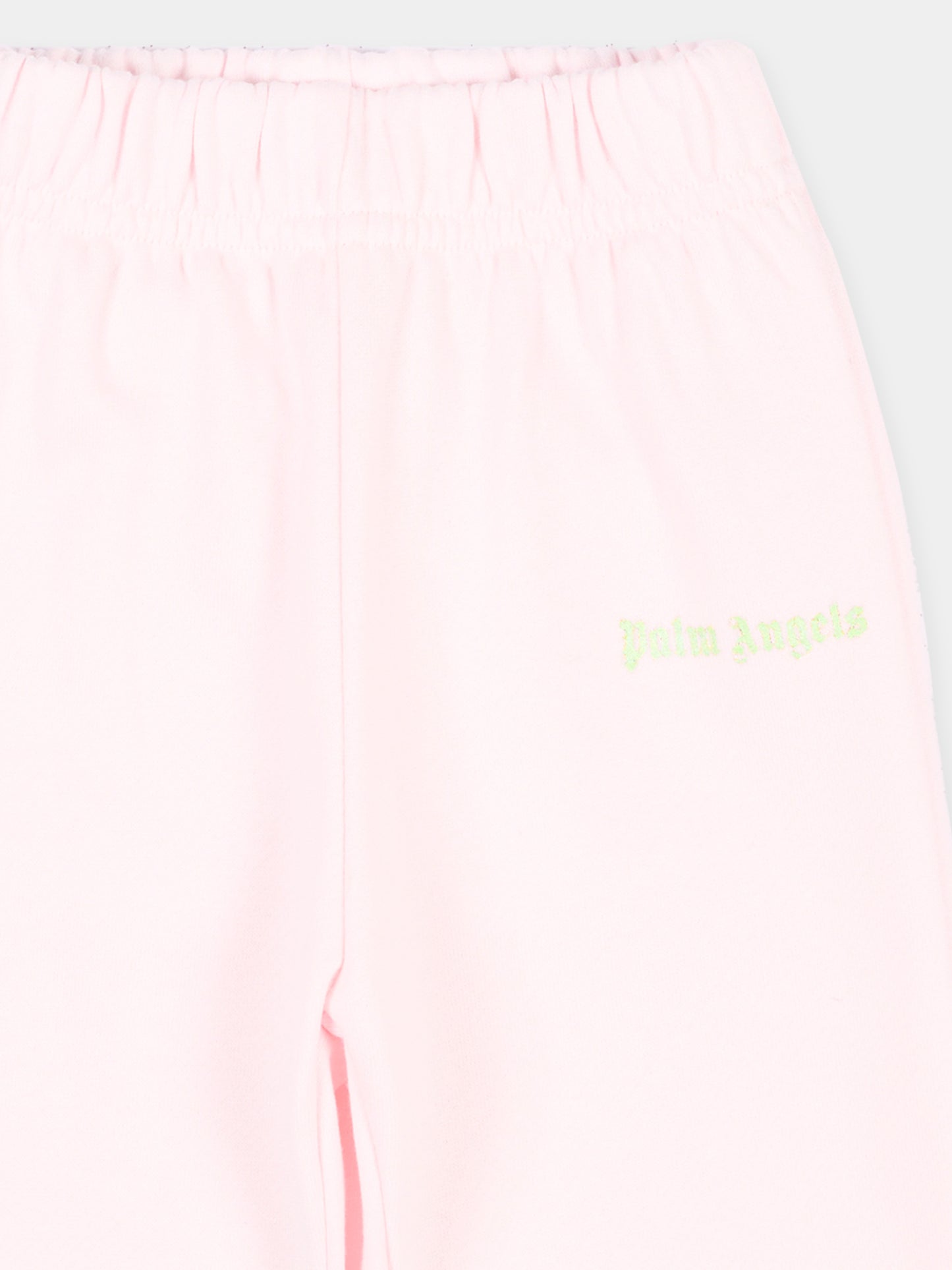 Pantalone rosa per neonata con logo,Palm Angels,F6PANGFP222 042