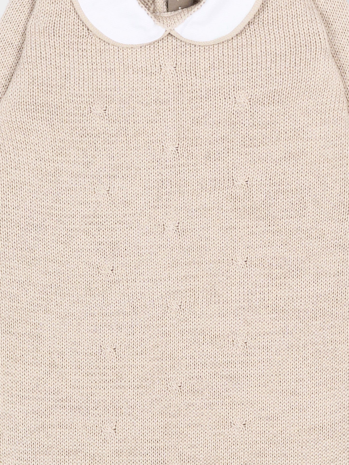 Tutina beige per neonati con colletto,Little Bear,3128/S CORDA/BCO