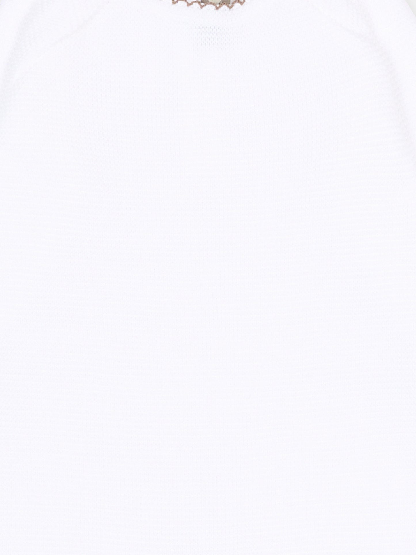 Tutina bianca per neonati in maglia,Little Bear,3103 BCO/CACAO