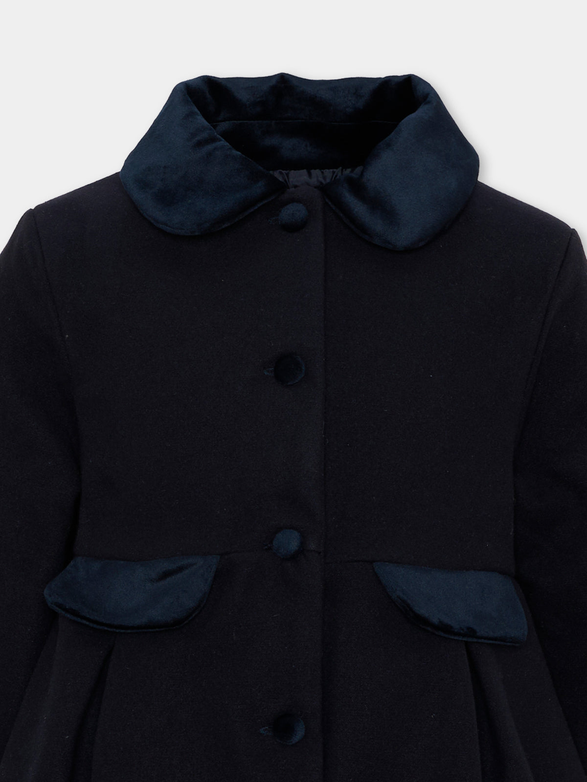Cappotto blu per bambina,Patachou,PAP 47 CA4333261 360