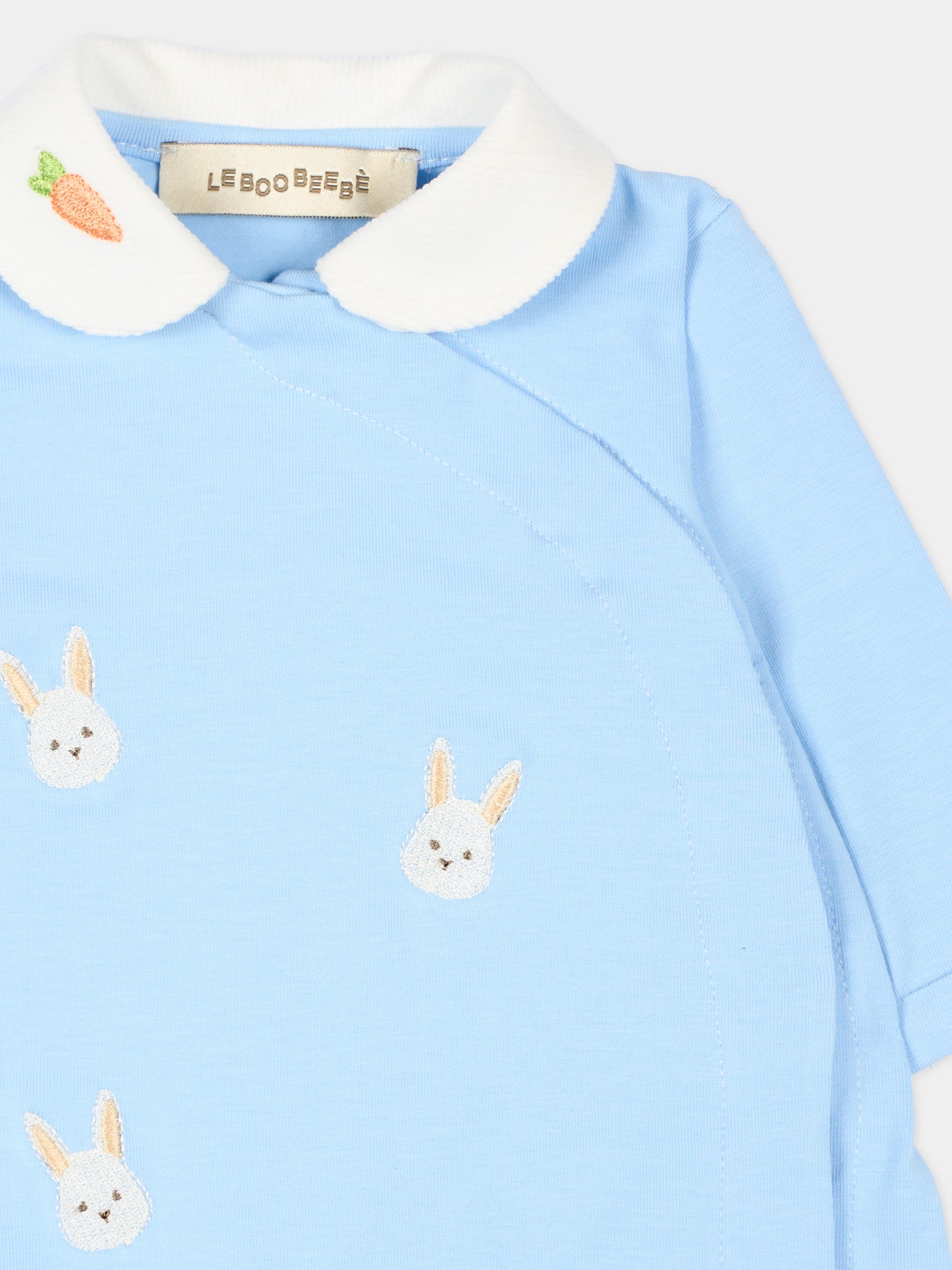 Tutina celeste per neonato con coniglietto Palin,Le Boo Beebè,CB027 T351 40