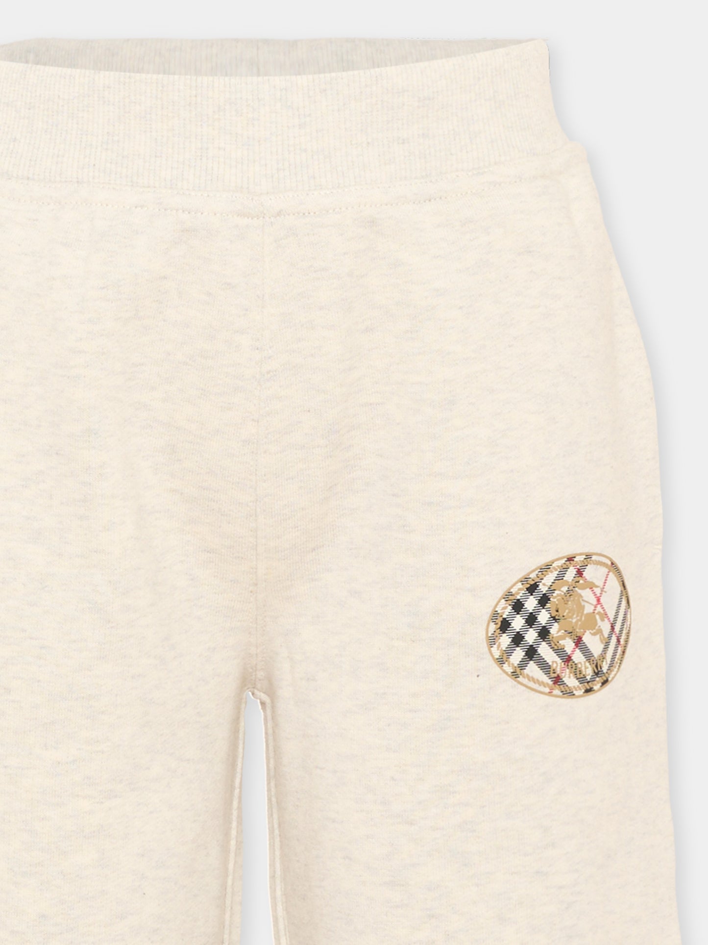 Pantalone beige per bambina con logo,Burberry Kids,8131600 A4807